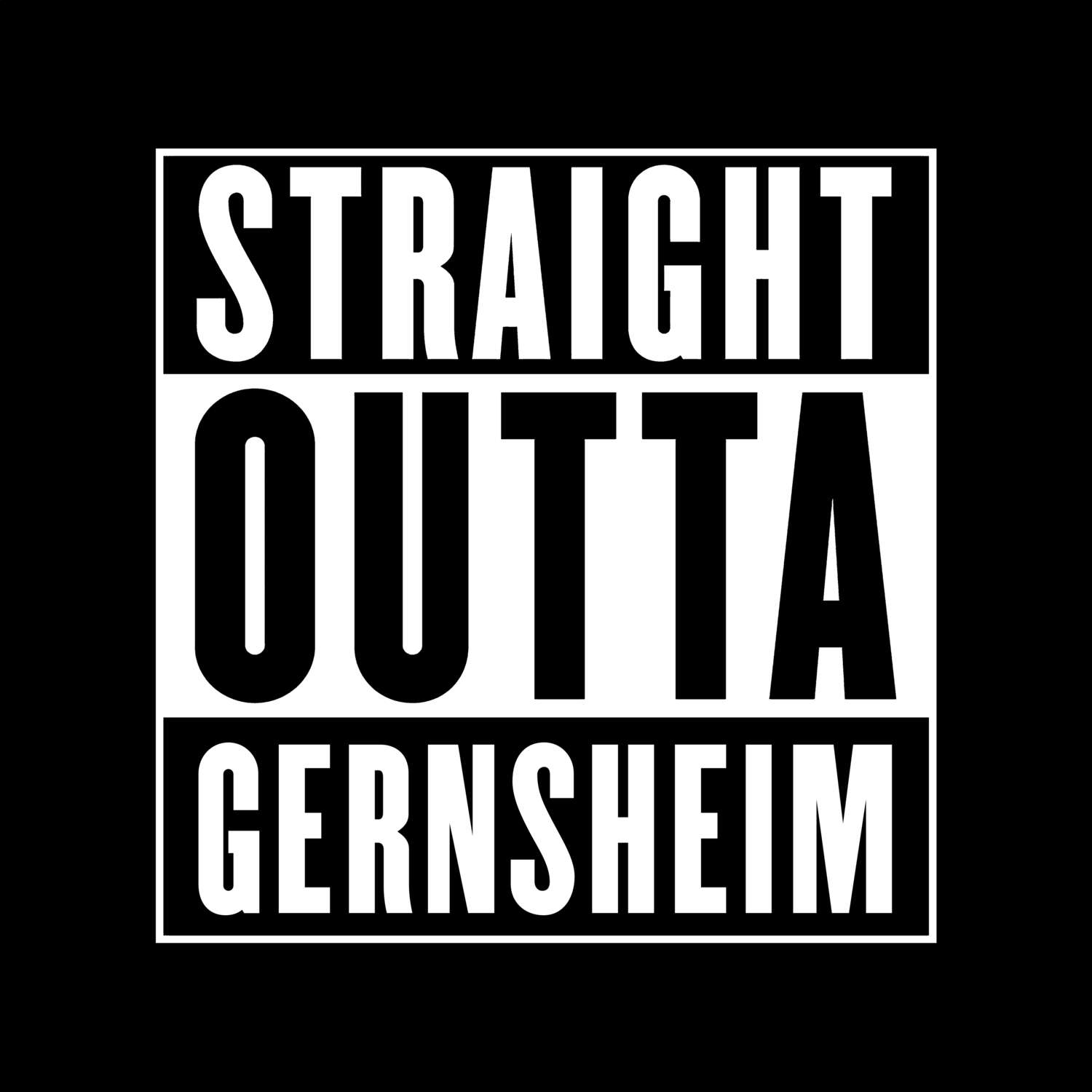 Gernsheim T-Shirt »Straight Outta«