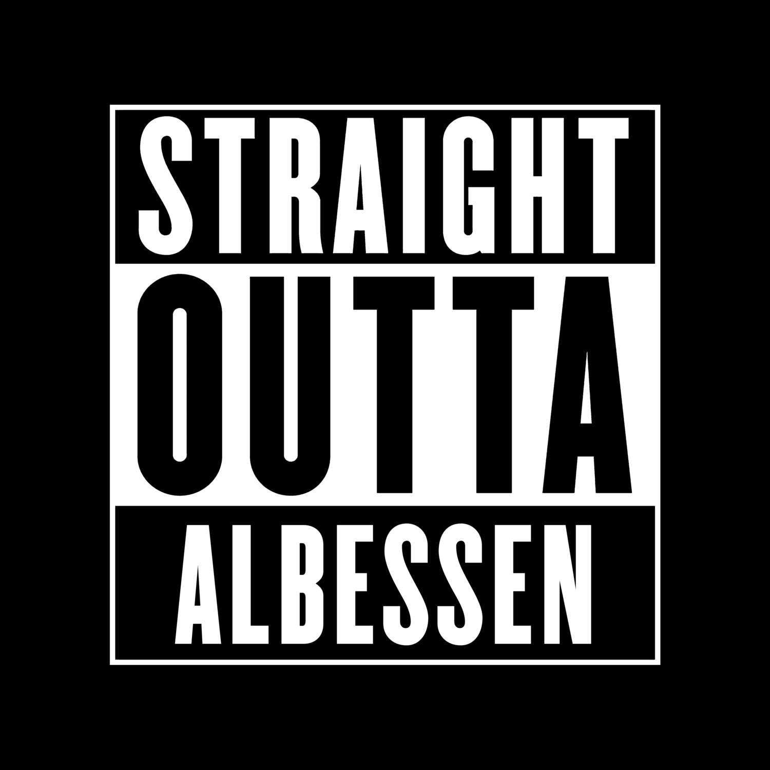 Albessen T-Shirt »Straight Outta«