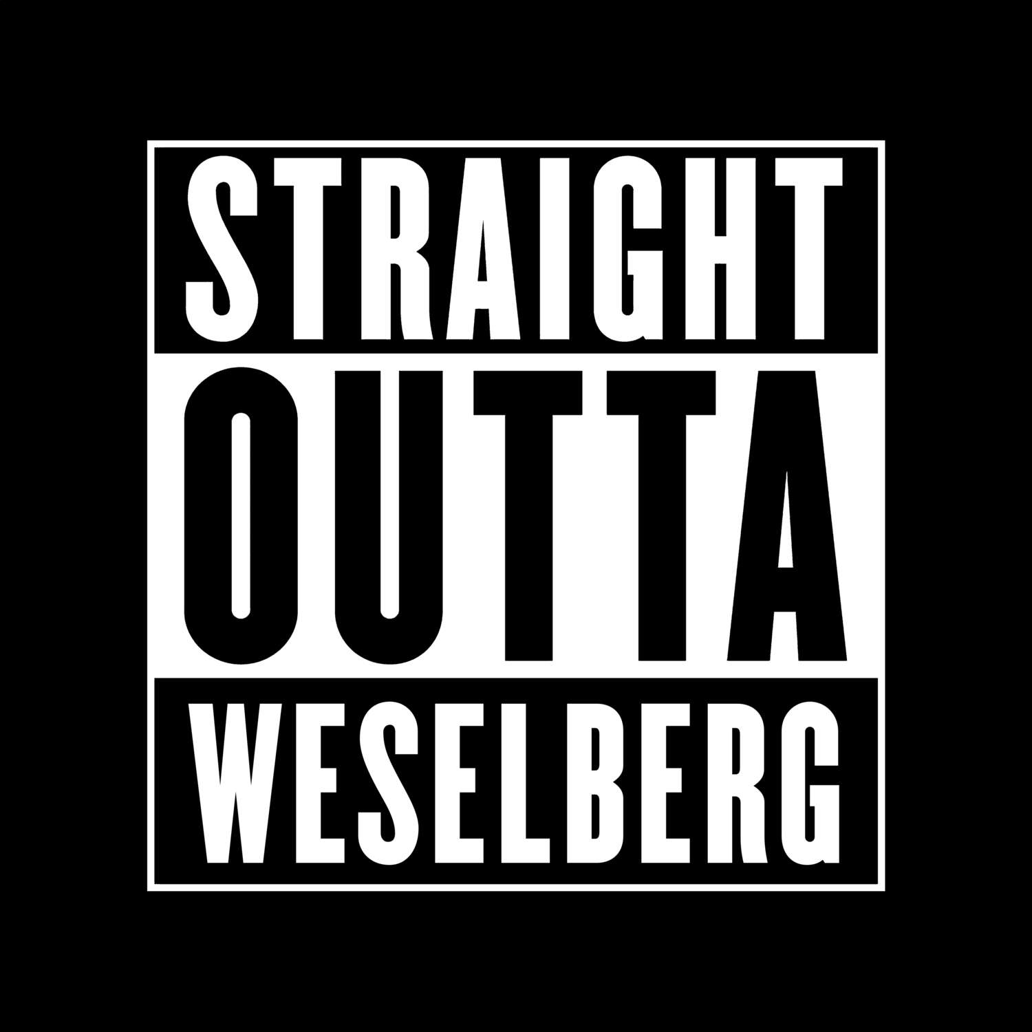 Weselberg T-Shirt »Straight Outta«