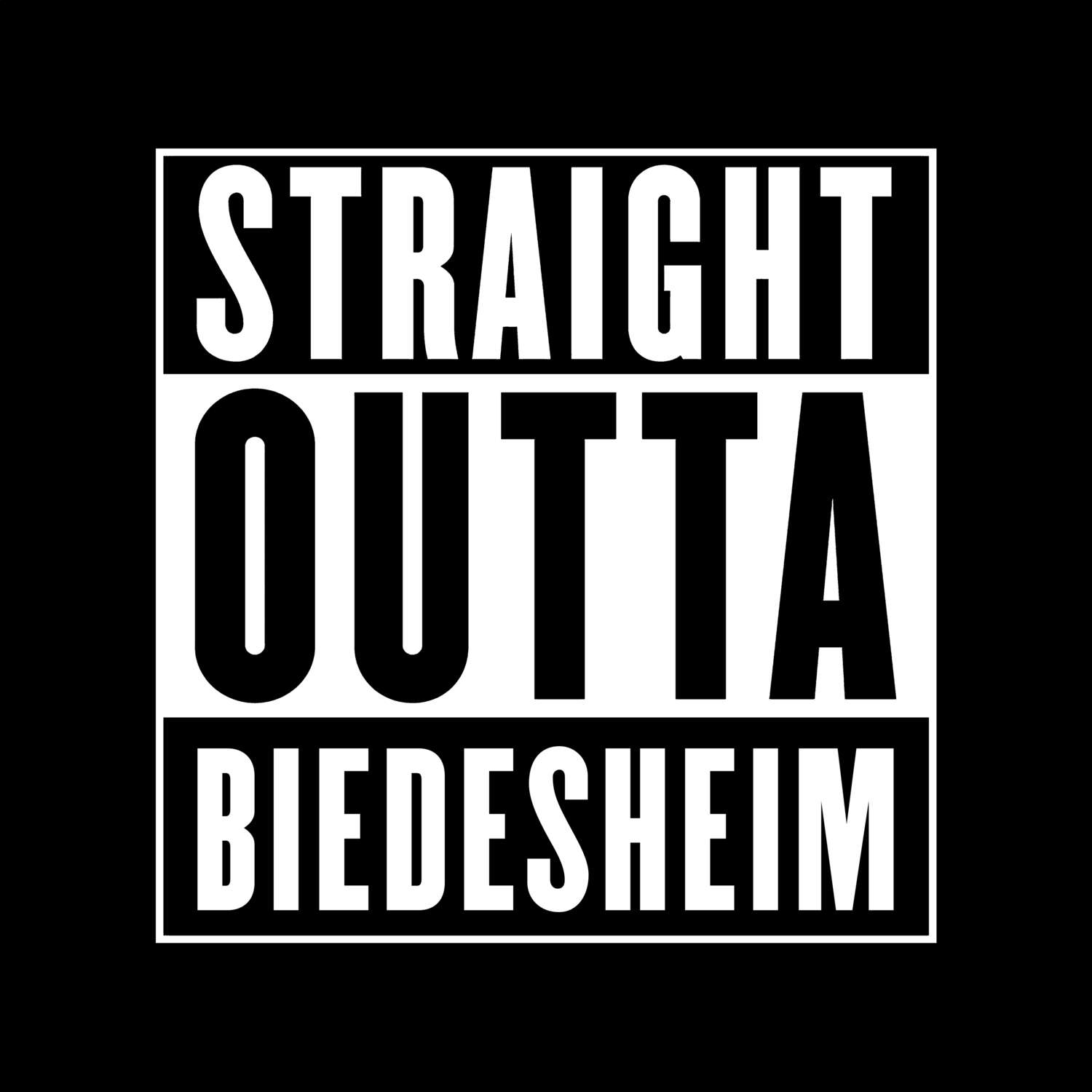 Biedesheim T-Shirt »Straight Outta«