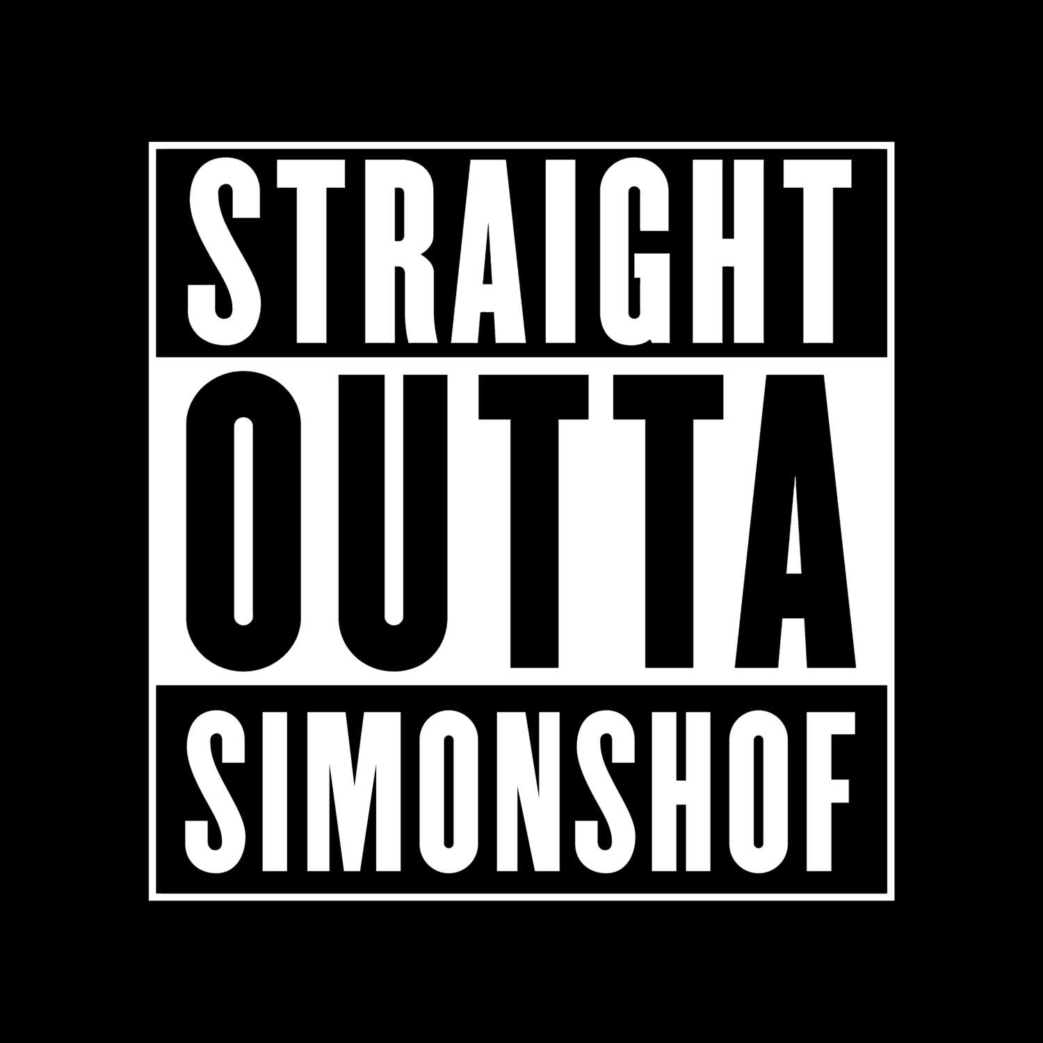 Simonshof T-Shirt »Straight Outta«