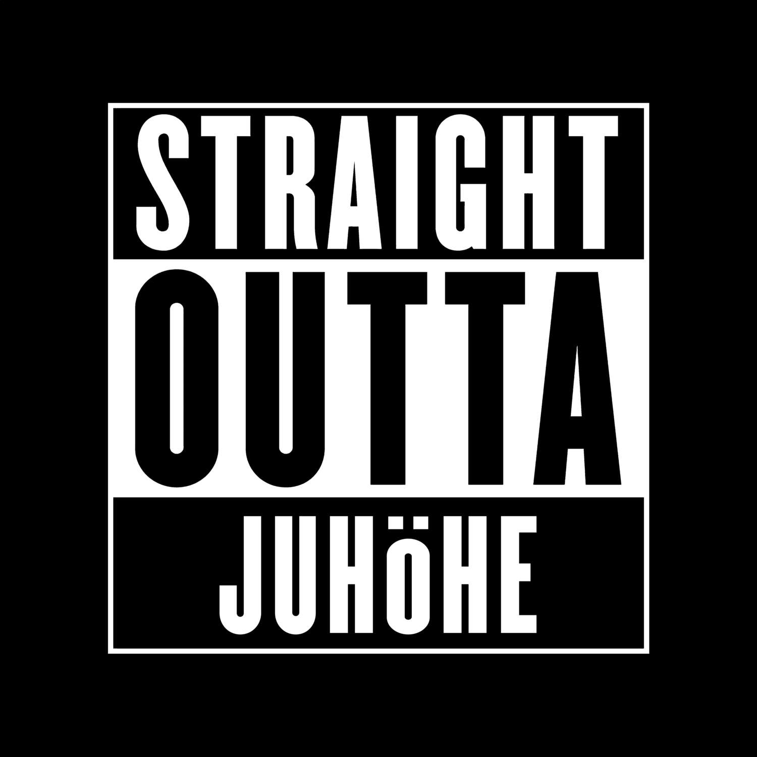 Juhöhe T-Shirt »Straight Outta«