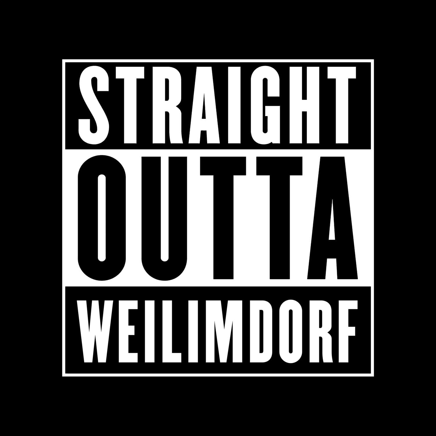 Weilimdorf T-Shirt »Straight Outta«