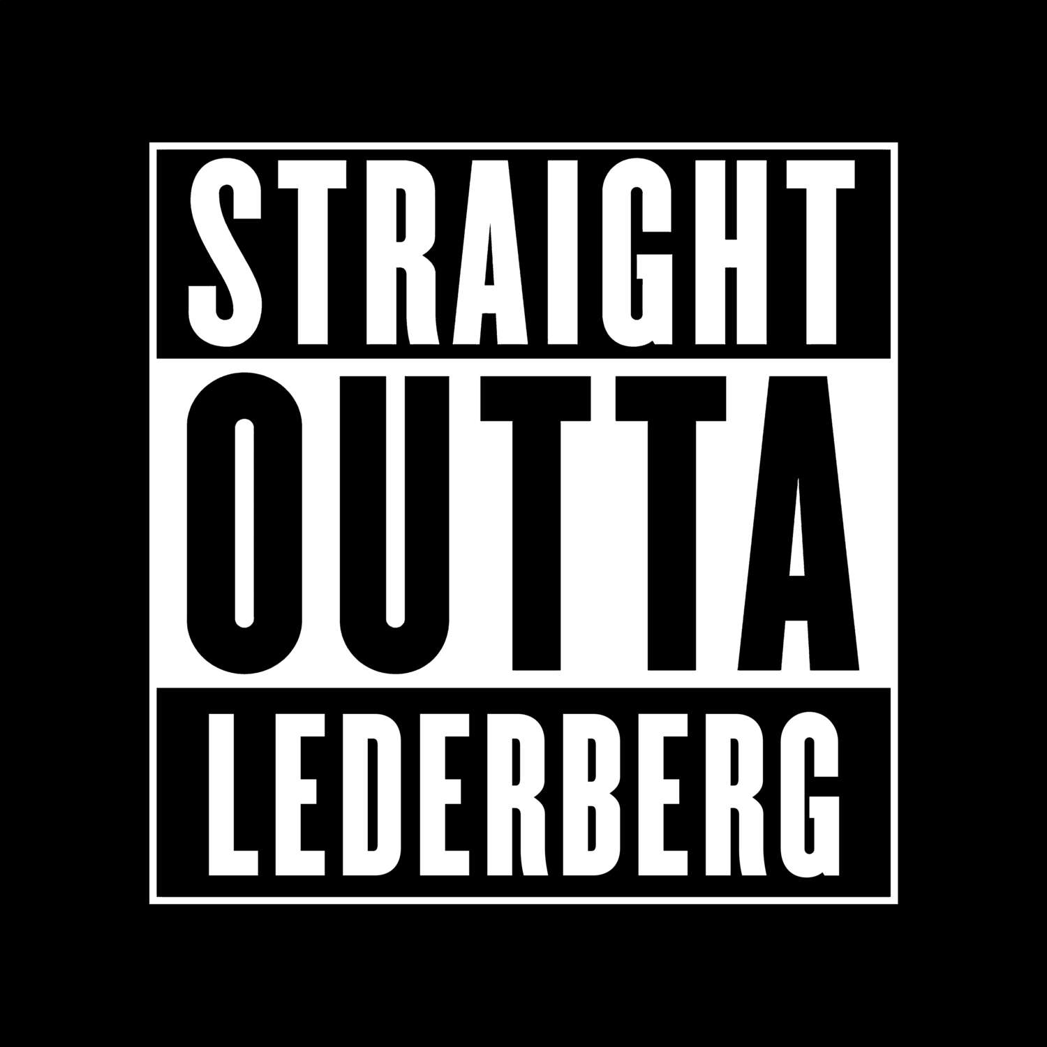 Lederberg T-Shirt »Straight Outta«