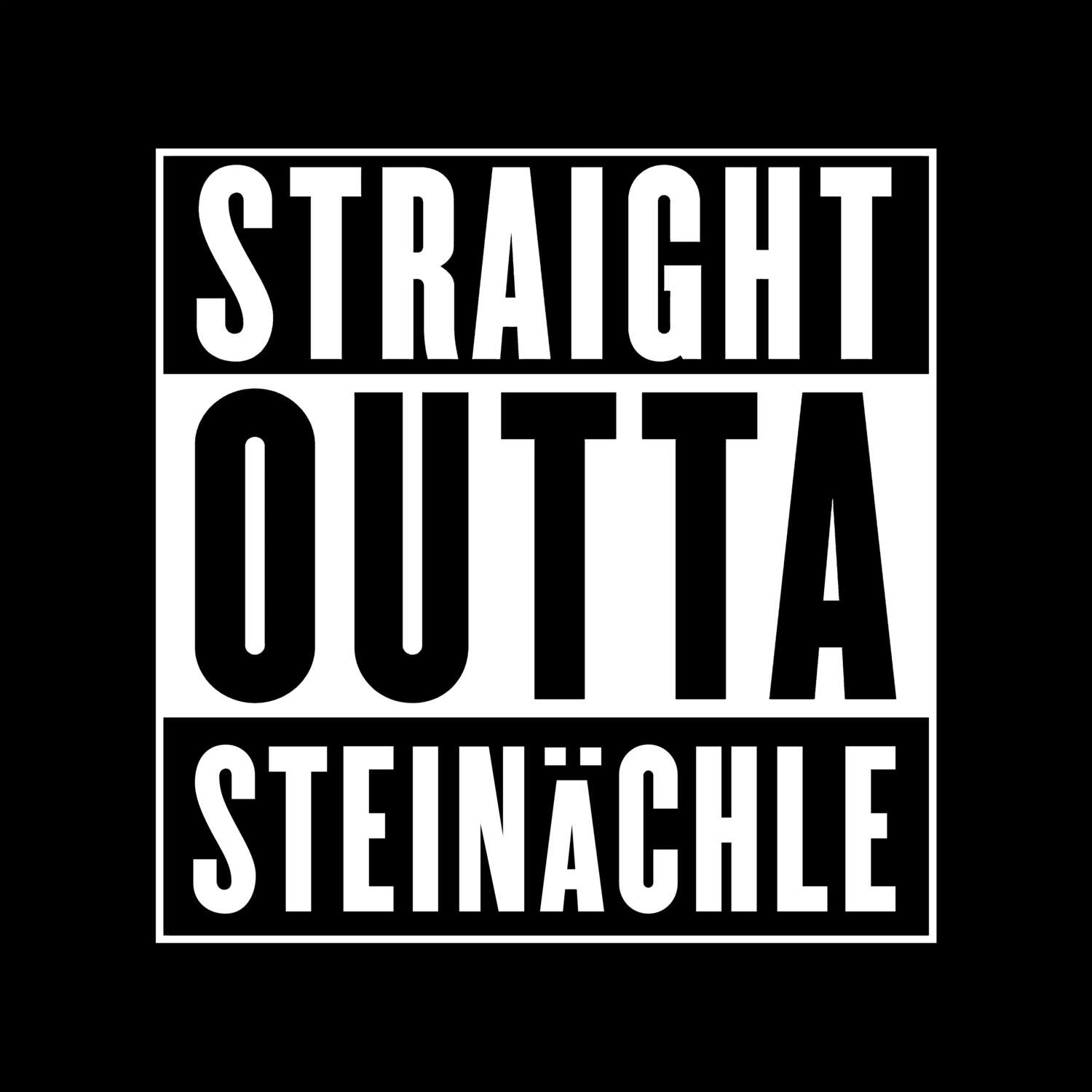 Steinächle T-Shirt »Straight Outta«
