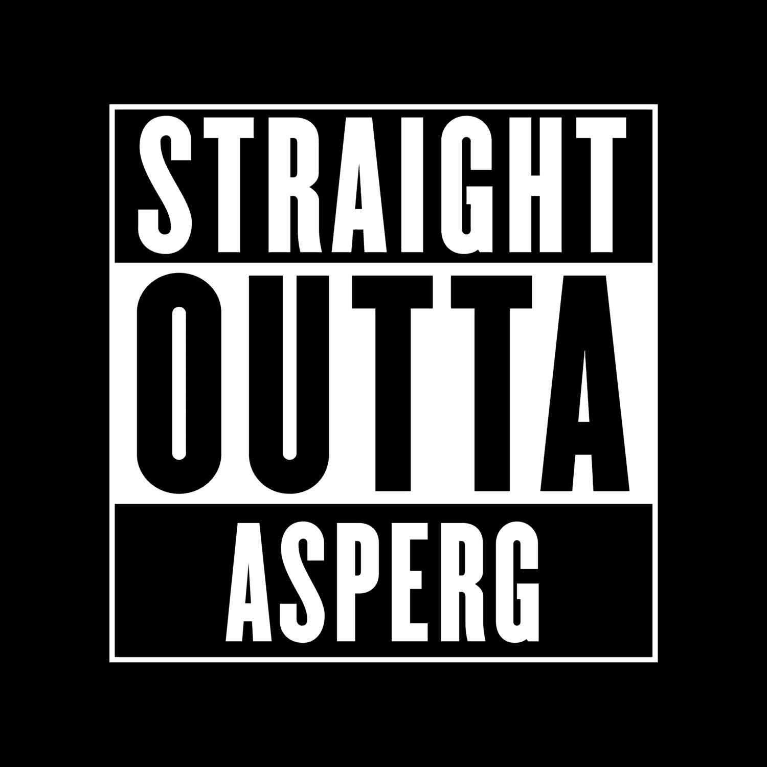 Asperg T-Shirt »Straight Outta«
