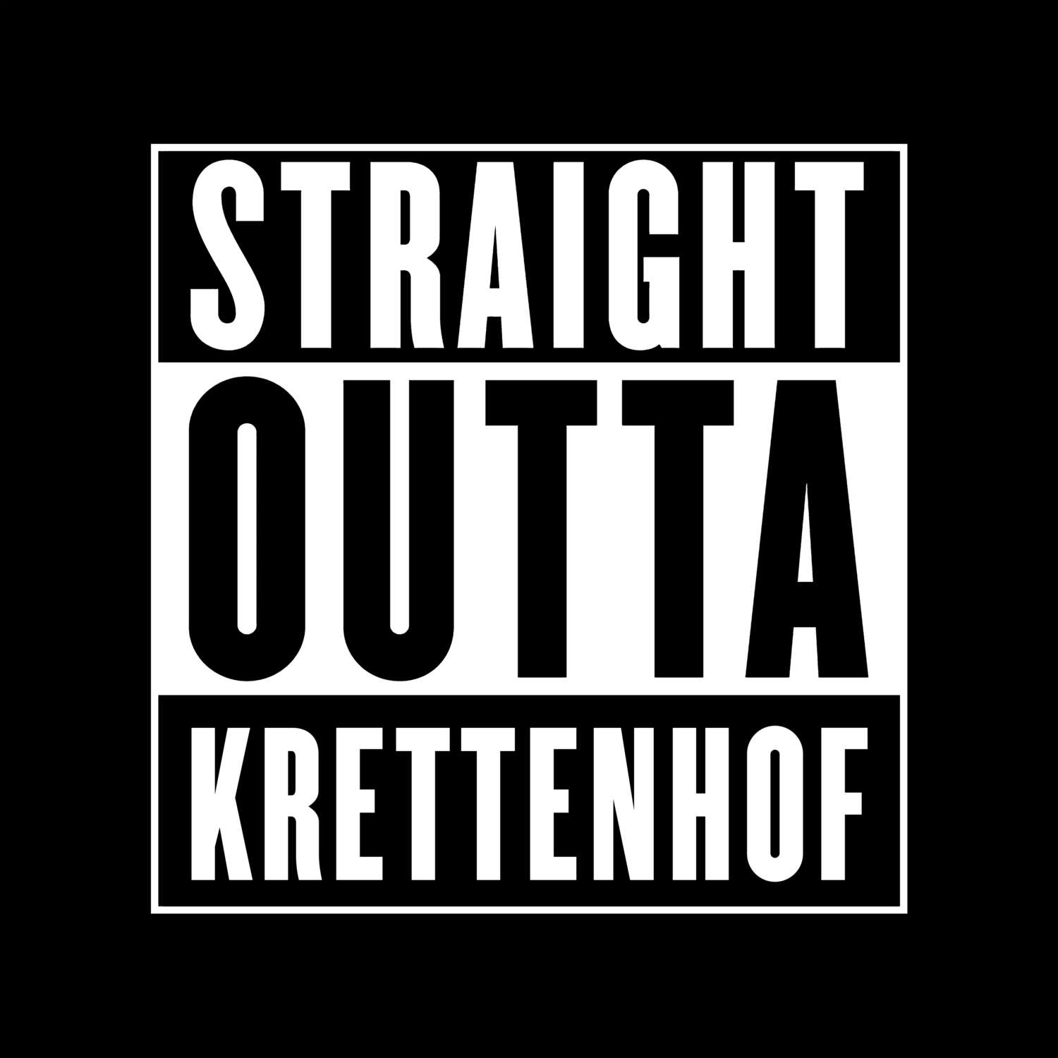 Krettenhof T-Shirt »Straight Outta«