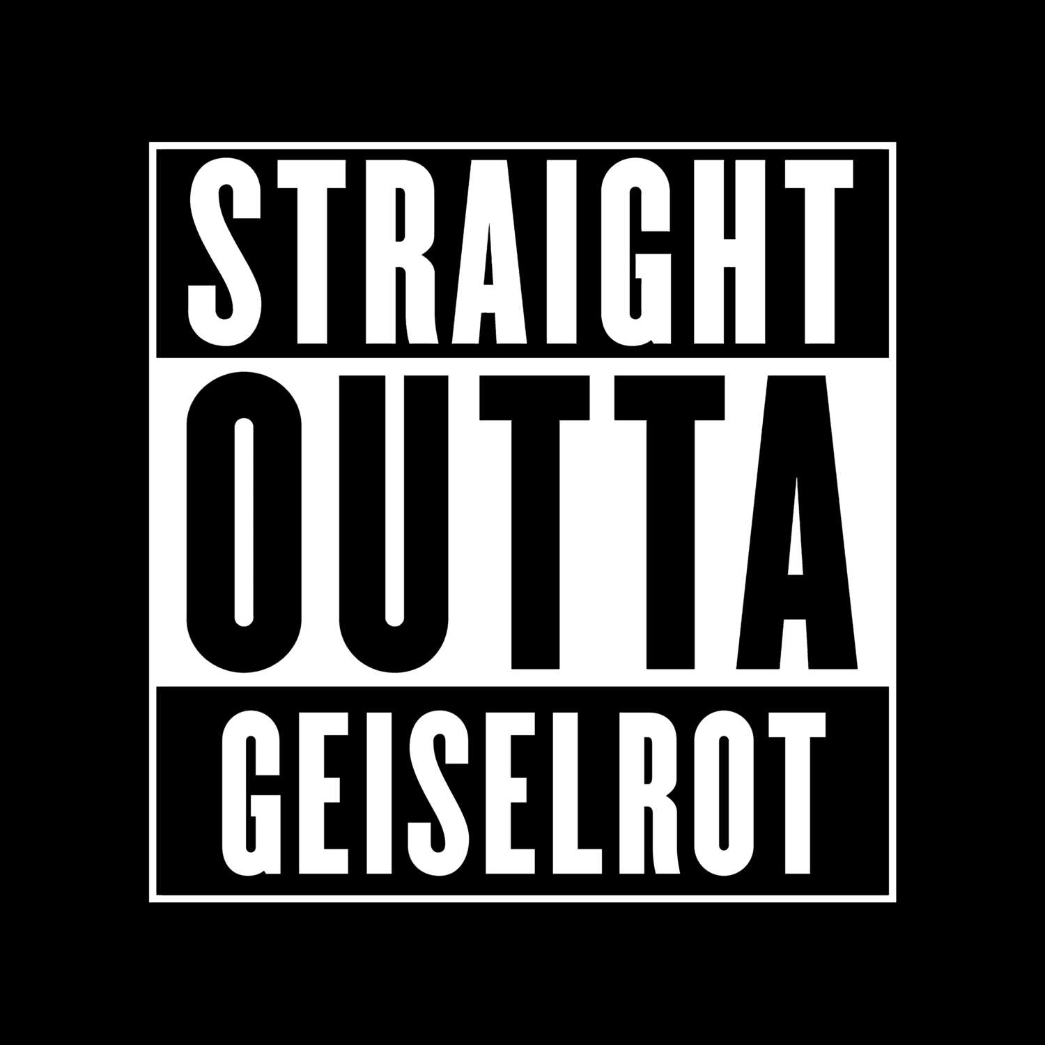 Geiselrot T-Shirt »Straight Outta«