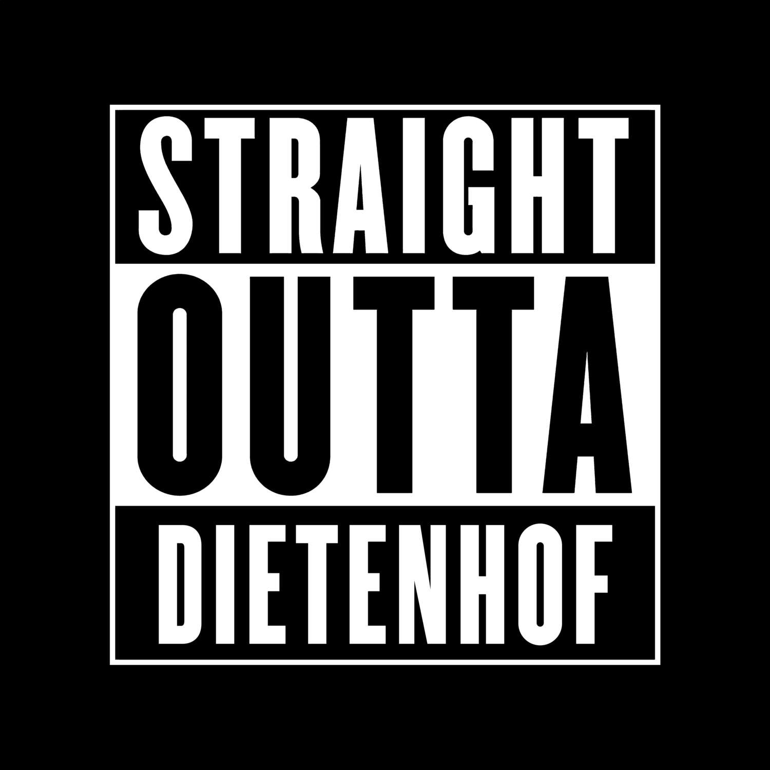 Dietenhof T-Shirt »Straight Outta«