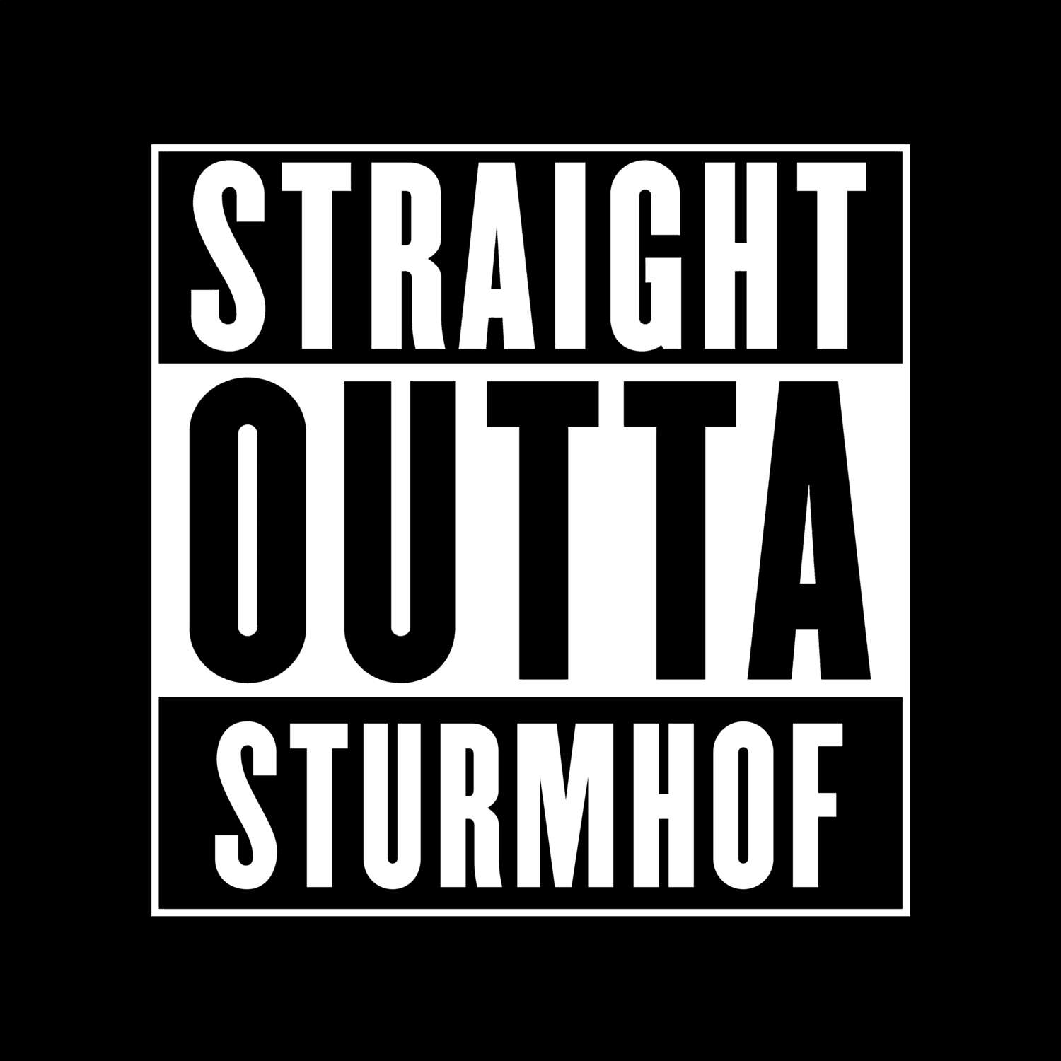Sturmhof T-Shirt »Straight Outta«