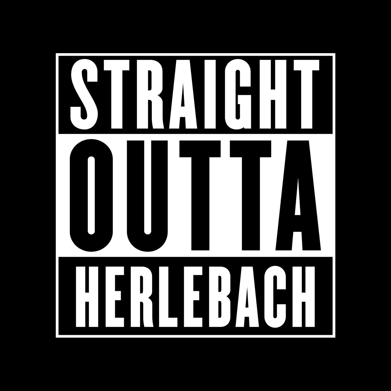 Herlebach T-Shirt »Straight Outta«