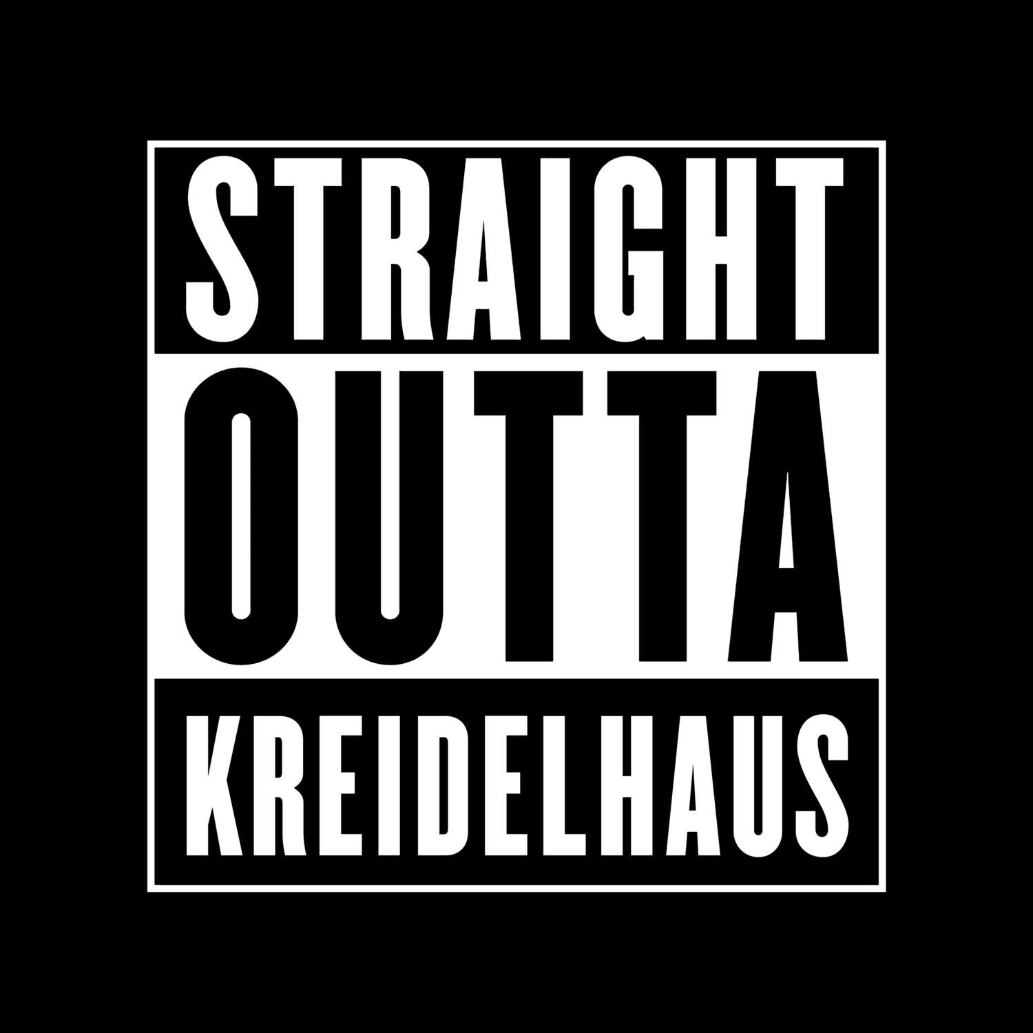 T-Shirt »Straight Outta« für den Ort »Kreidelhaus«