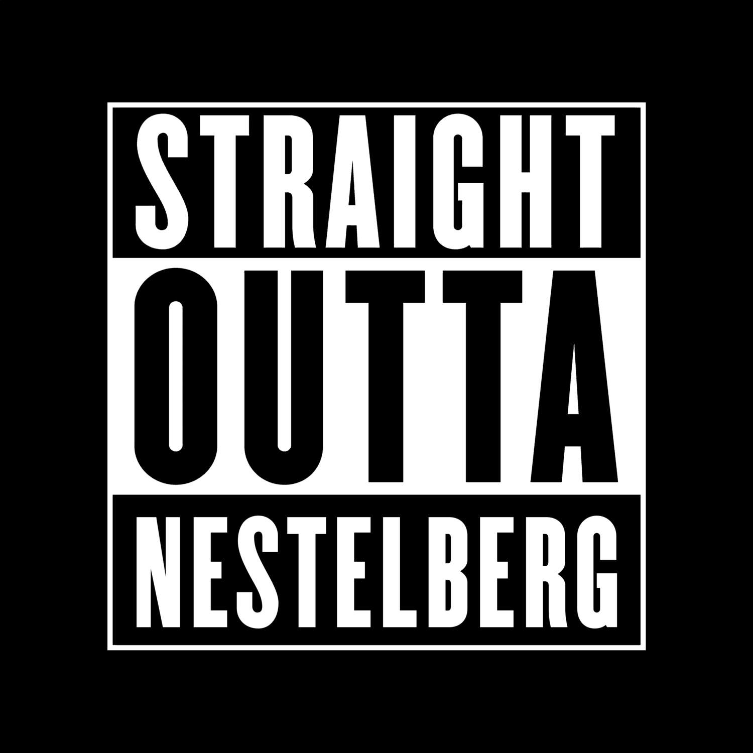 Nestelberg T-Shirt »Straight Outta«