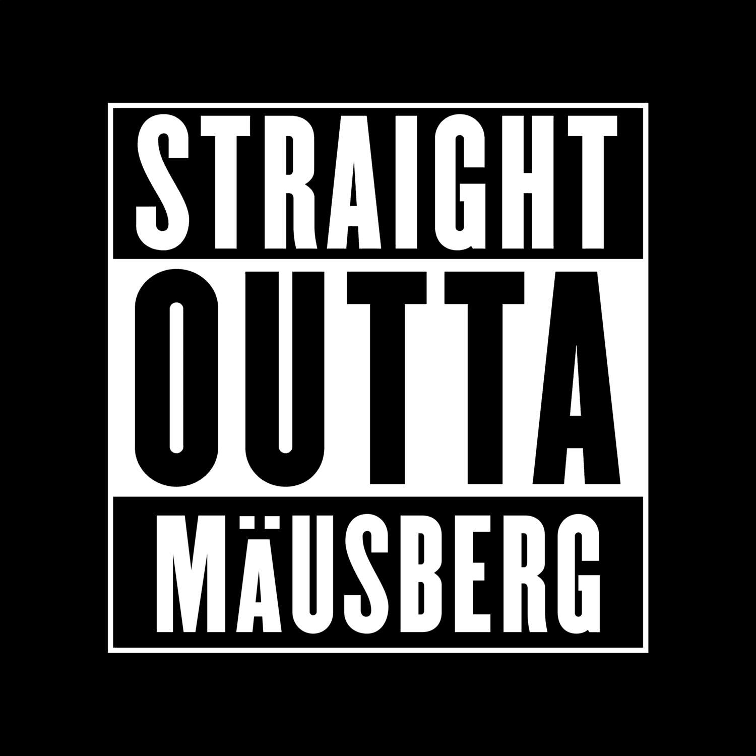 Mäusberg T-Shirt »Straight Outta«