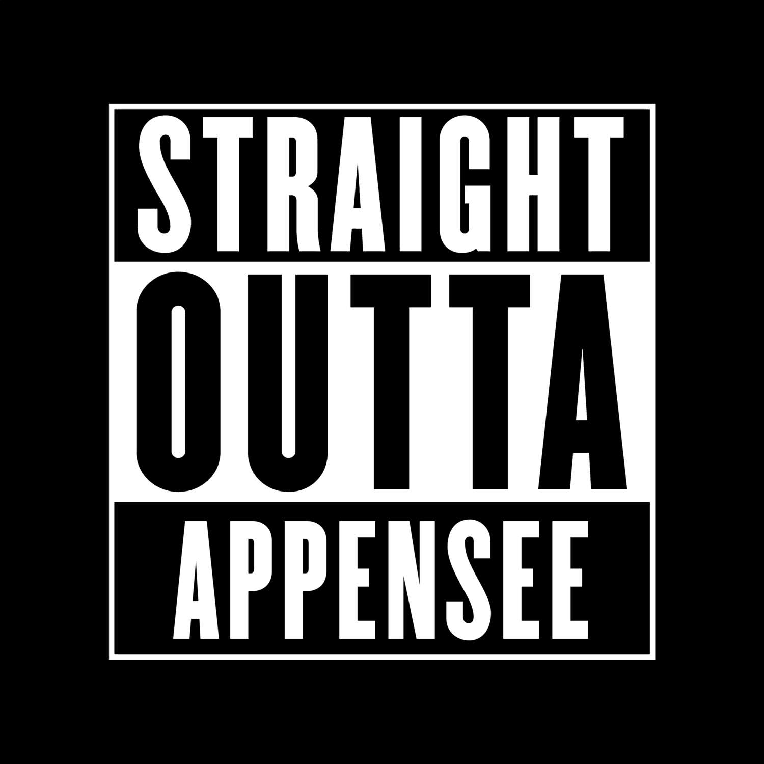 Appensee T-Shirt »Straight Outta«