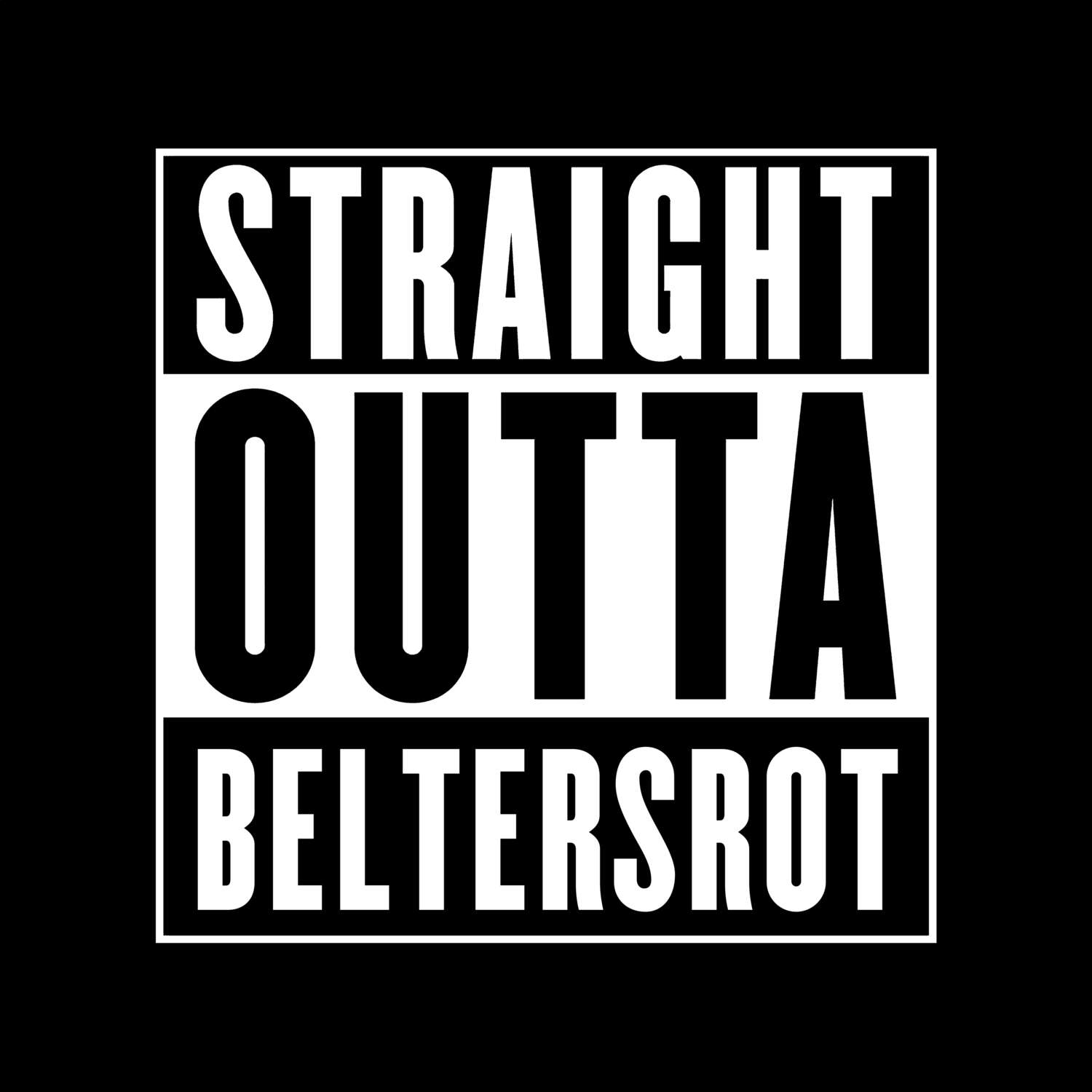Beltersrot T-Shirt »Straight Outta«