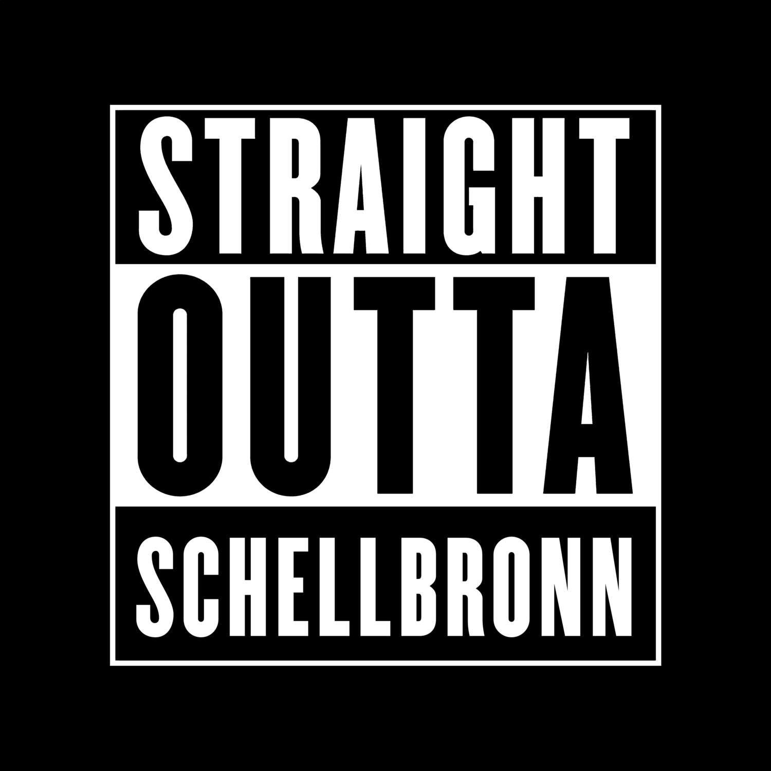 Schellbronn T-Shirt »Straight Outta«