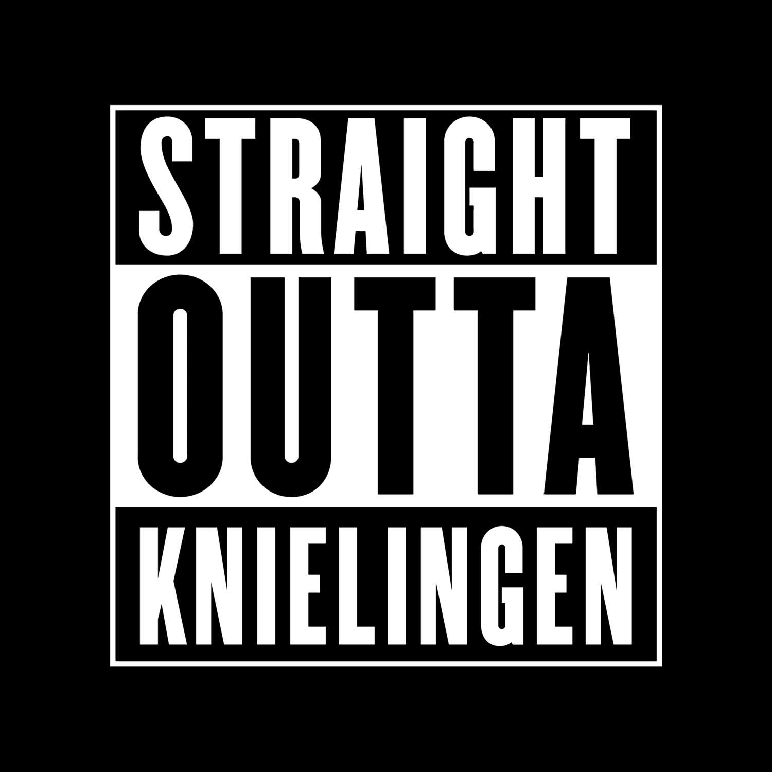 T-Shirt »Straight Outta« für den Ort »Knielingen«