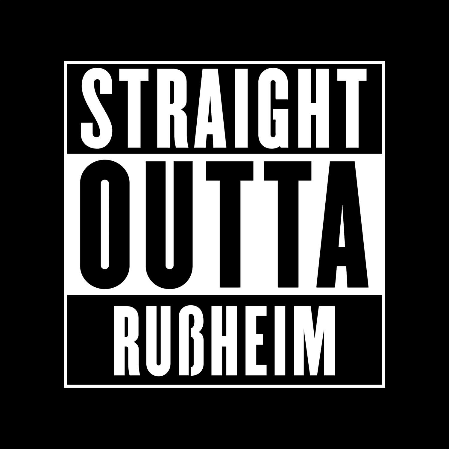 Rußheim T-Shirt »Straight Outta«