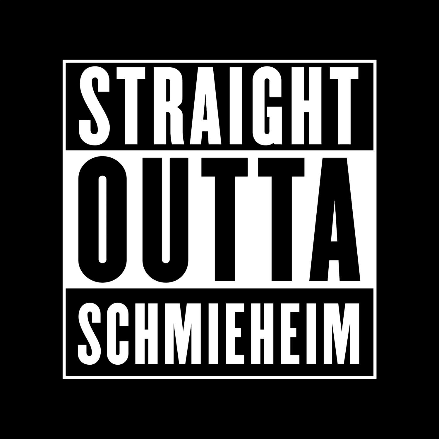 Schmieheim T-Shirt »Straight Outta«