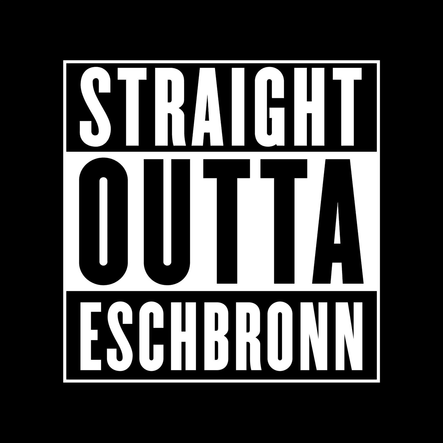 Eschbronn T-Shirt »Straight Outta«
