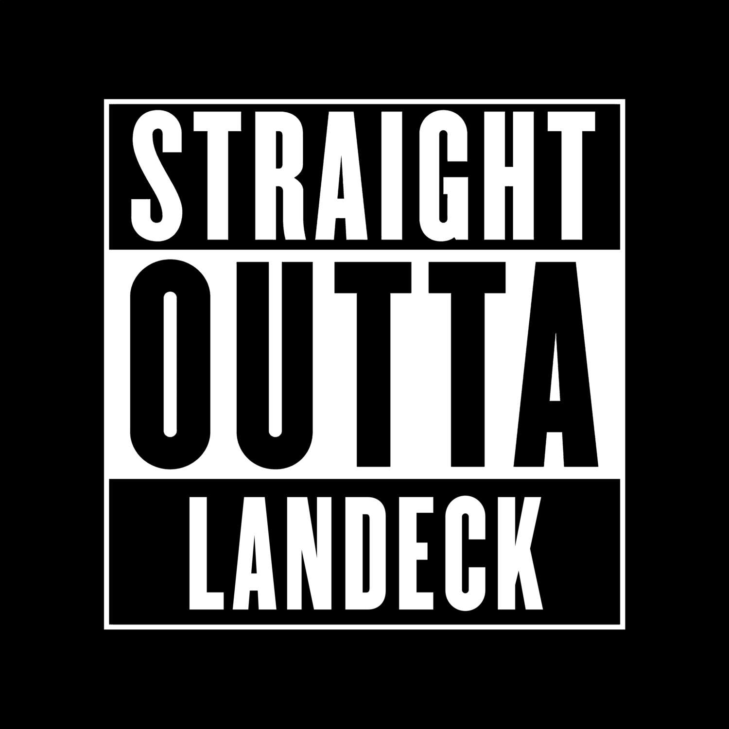 Landeck T-Shirt »Straight Outta«