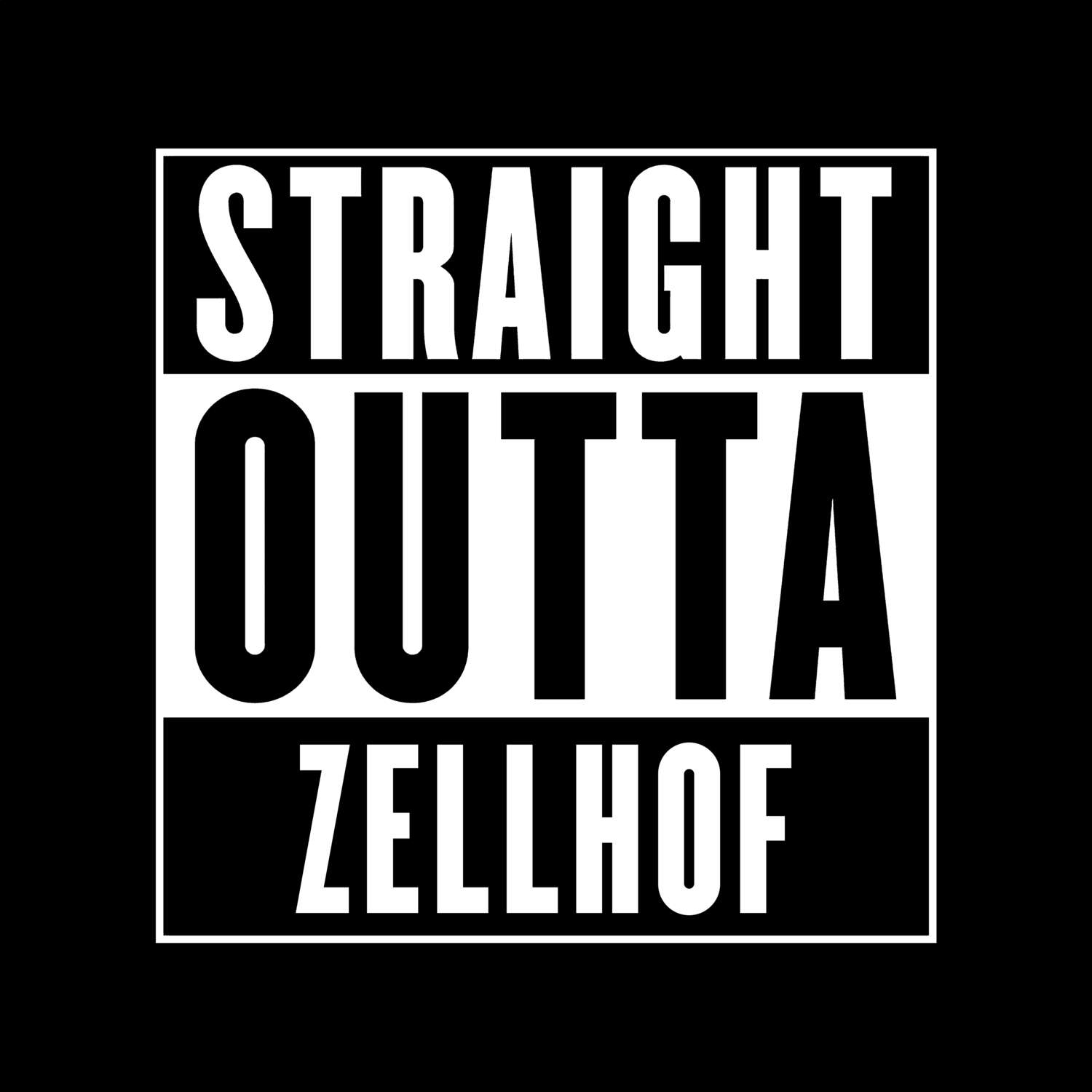 Zellhof T-Shirt »Straight Outta«