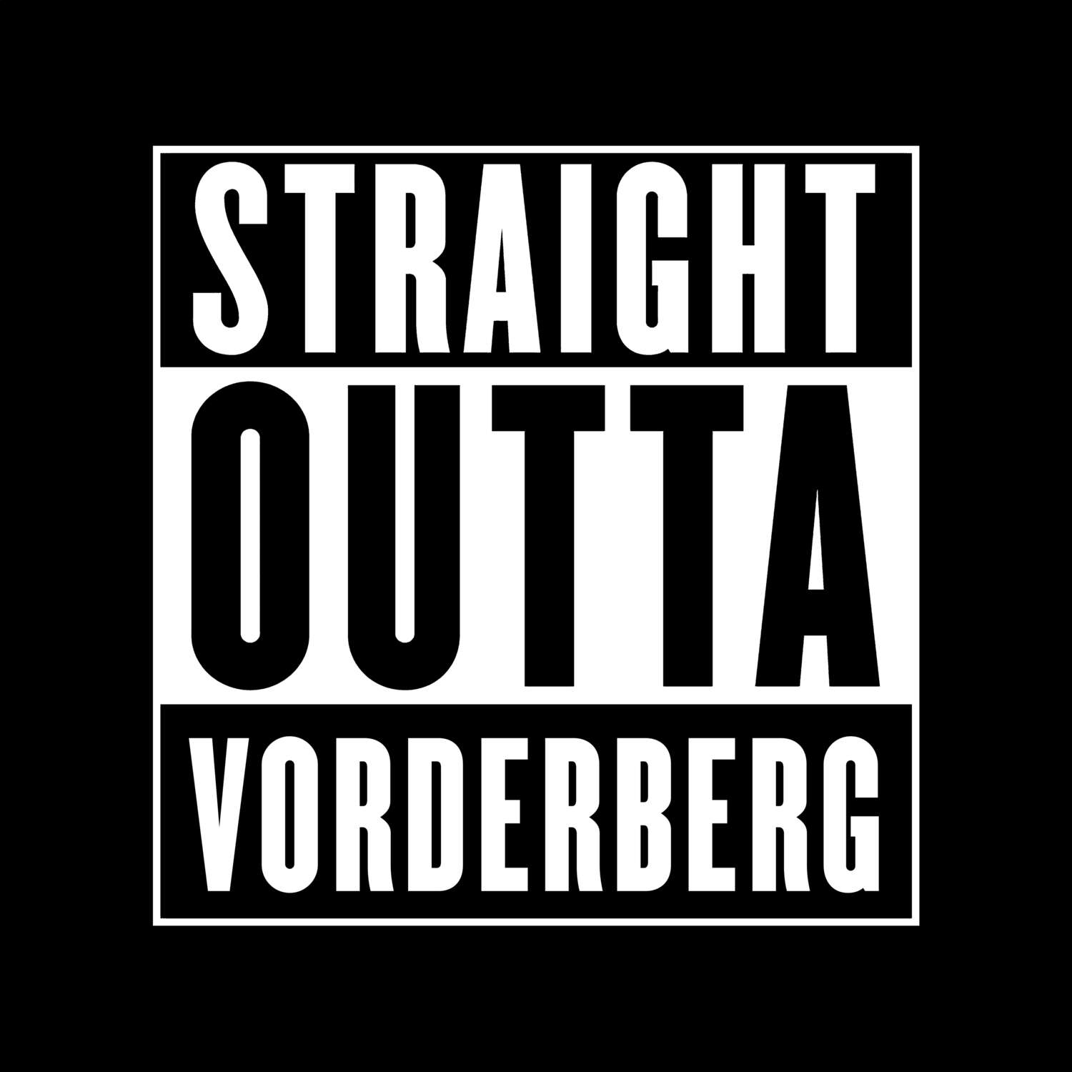 Vorderberg T-Shirt »Straight Outta«
