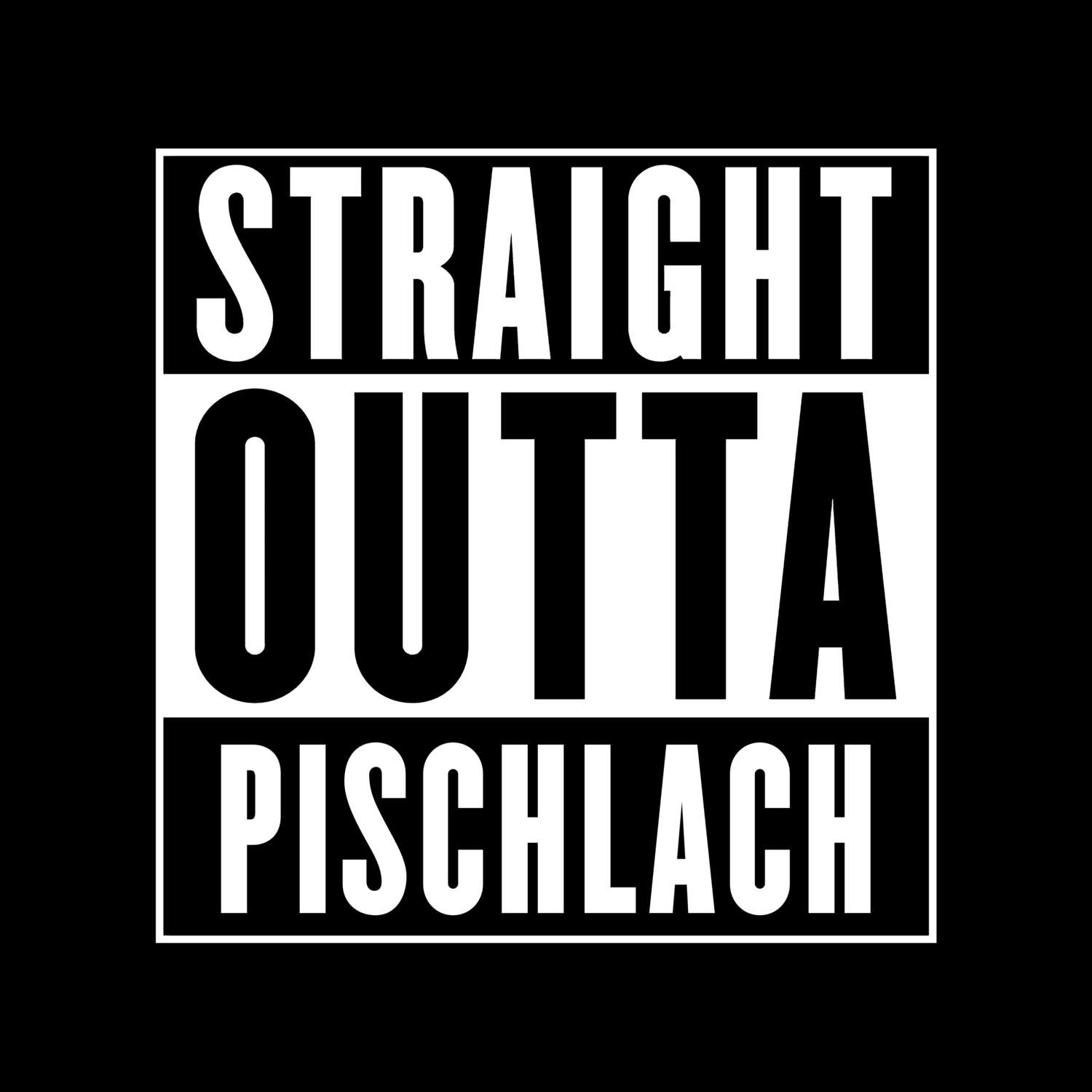 Pischlach T-Shirt »Straight Outta«