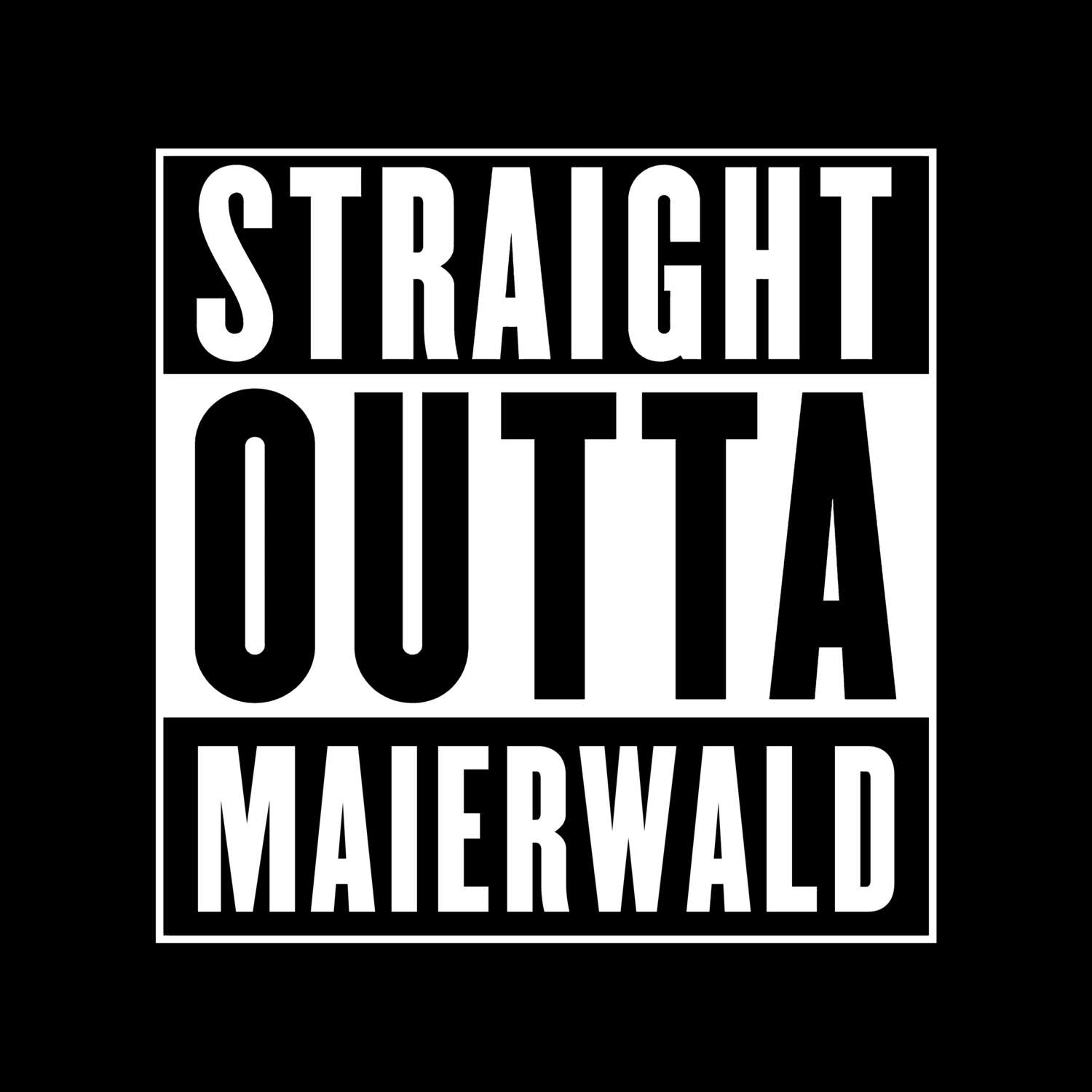 Maierwald T-Shirt »Straight Outta«