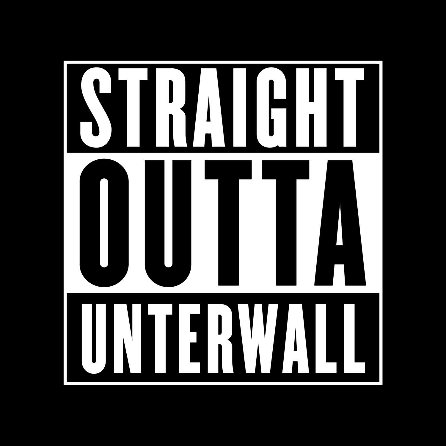 Unterwall T-Shirt »Straight Outta«