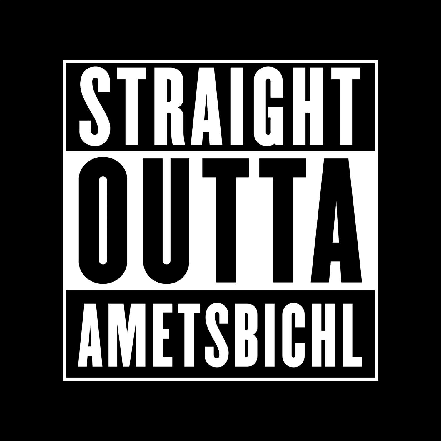 Ametsbichl T-Shirt »Straight Outta«