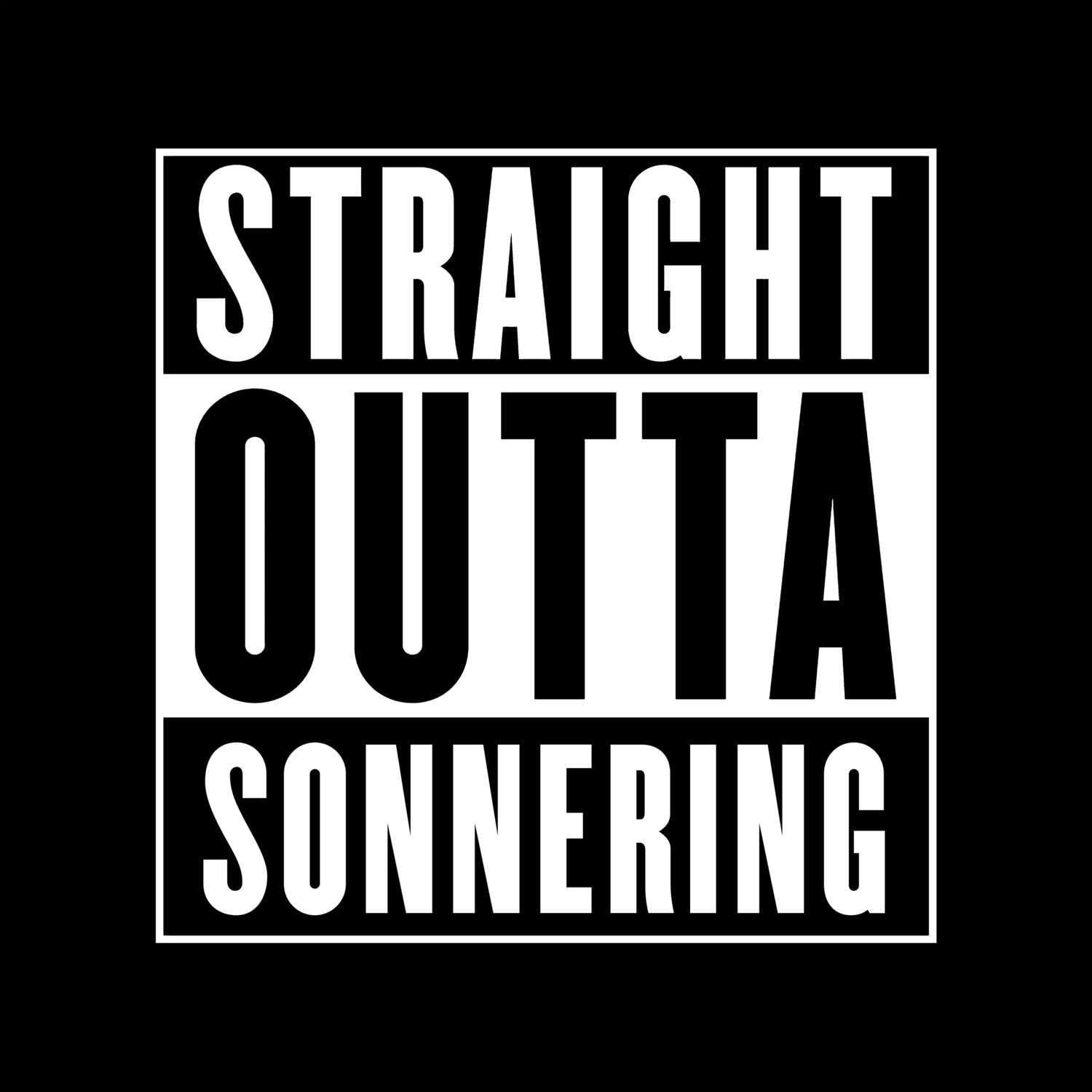 Sonnering T-Shirt »Straight Outta«