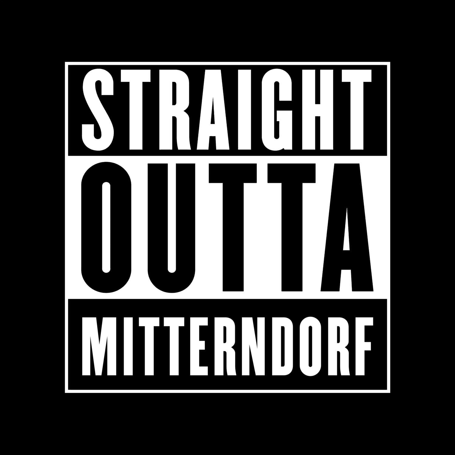 Mitterndorf T-Shirt »Straight Outta«
