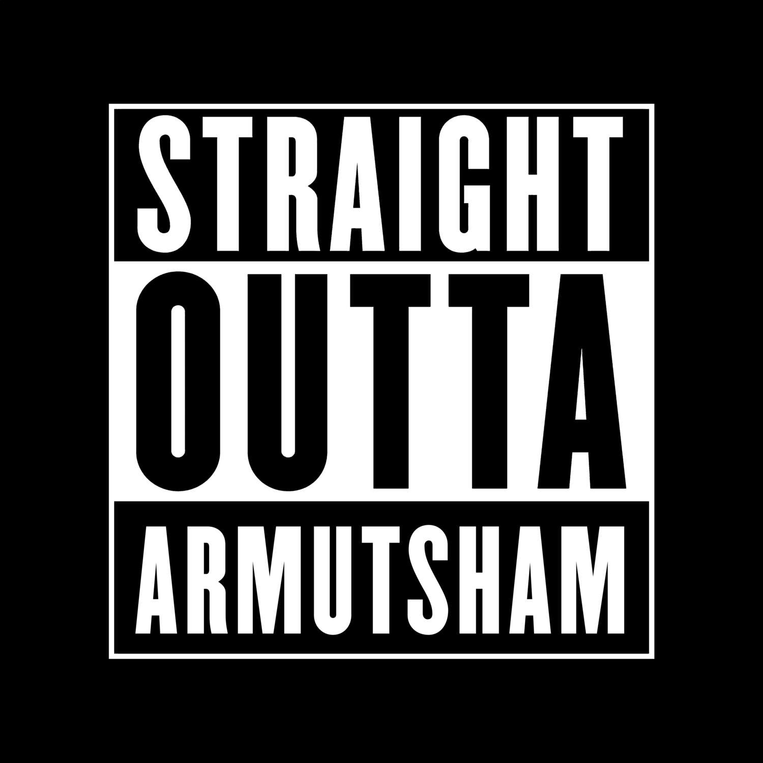 Armutsham T-Shirt »Straight Outta«