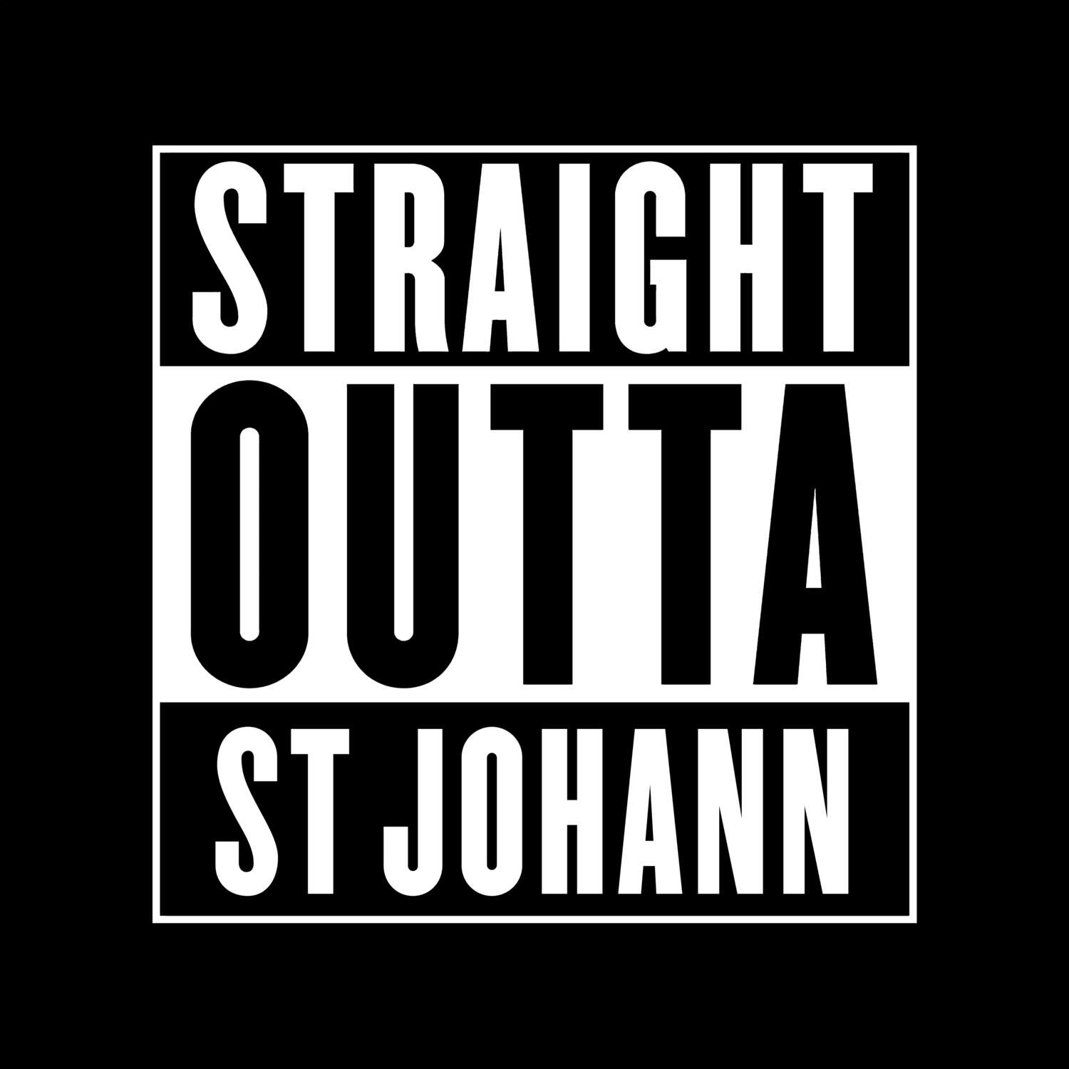 St Johann T-Shirt »Straight Outta«
