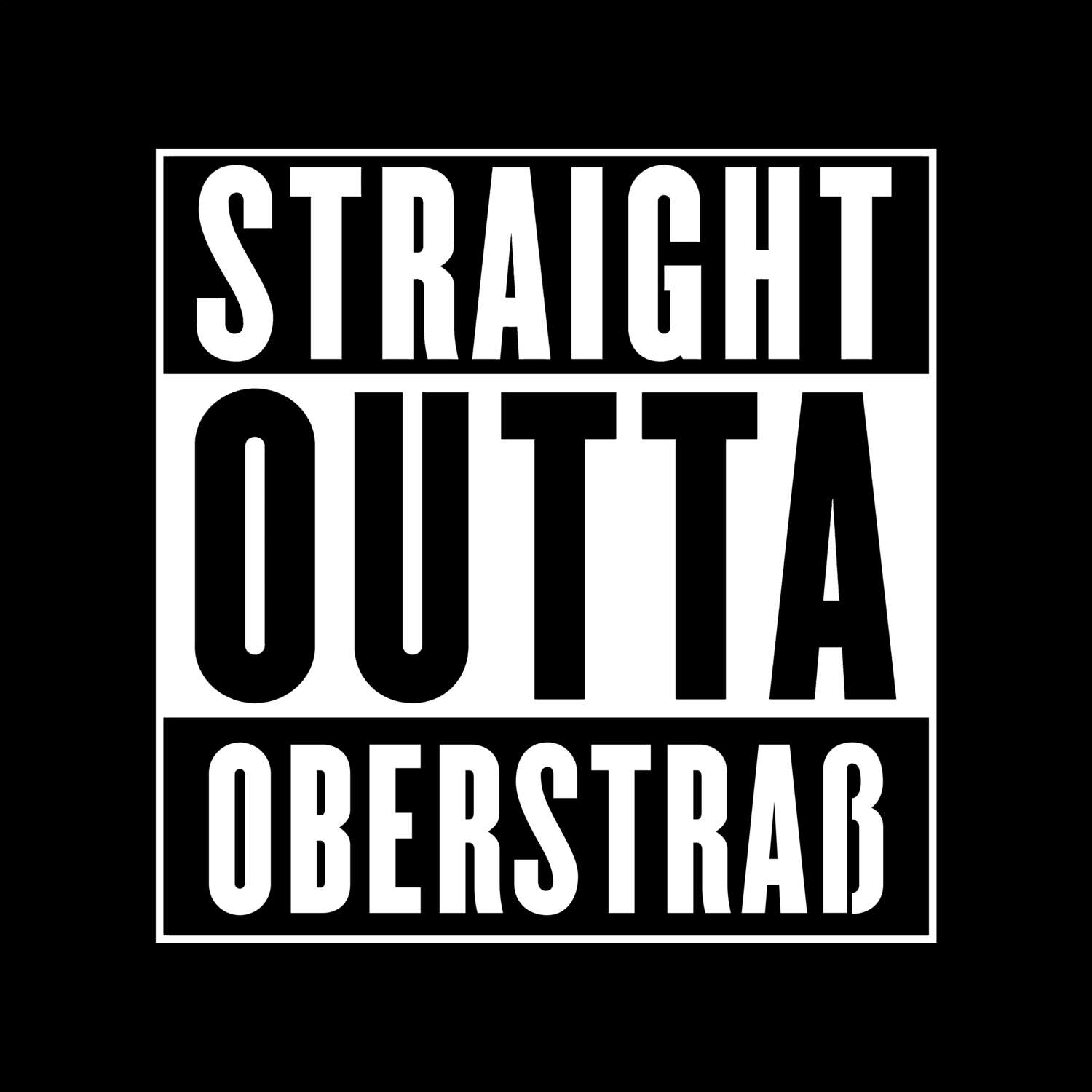 T-Shirt »Straight Outta« für den Ort »Oberstraß«