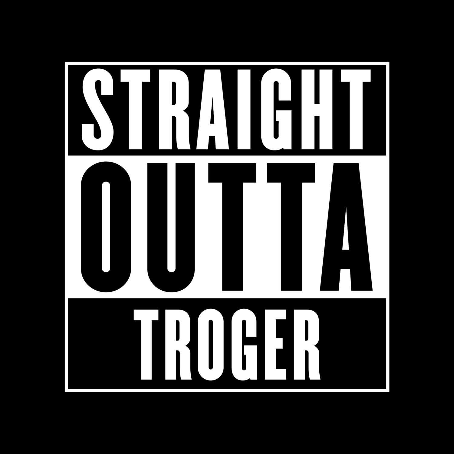 Troger T-Shirt »Straight Outta«