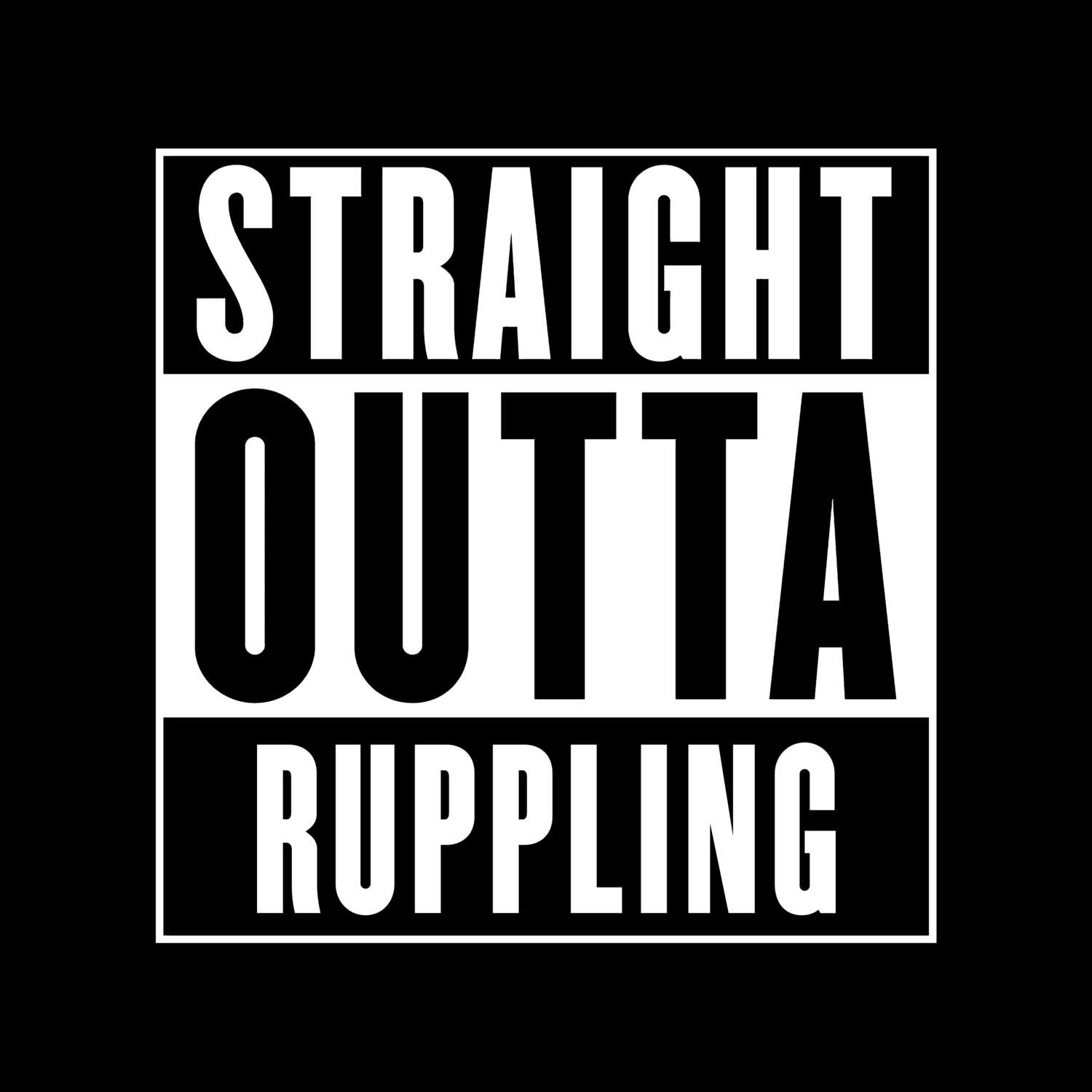 Ruppling T-Shirt »Straight Outta«