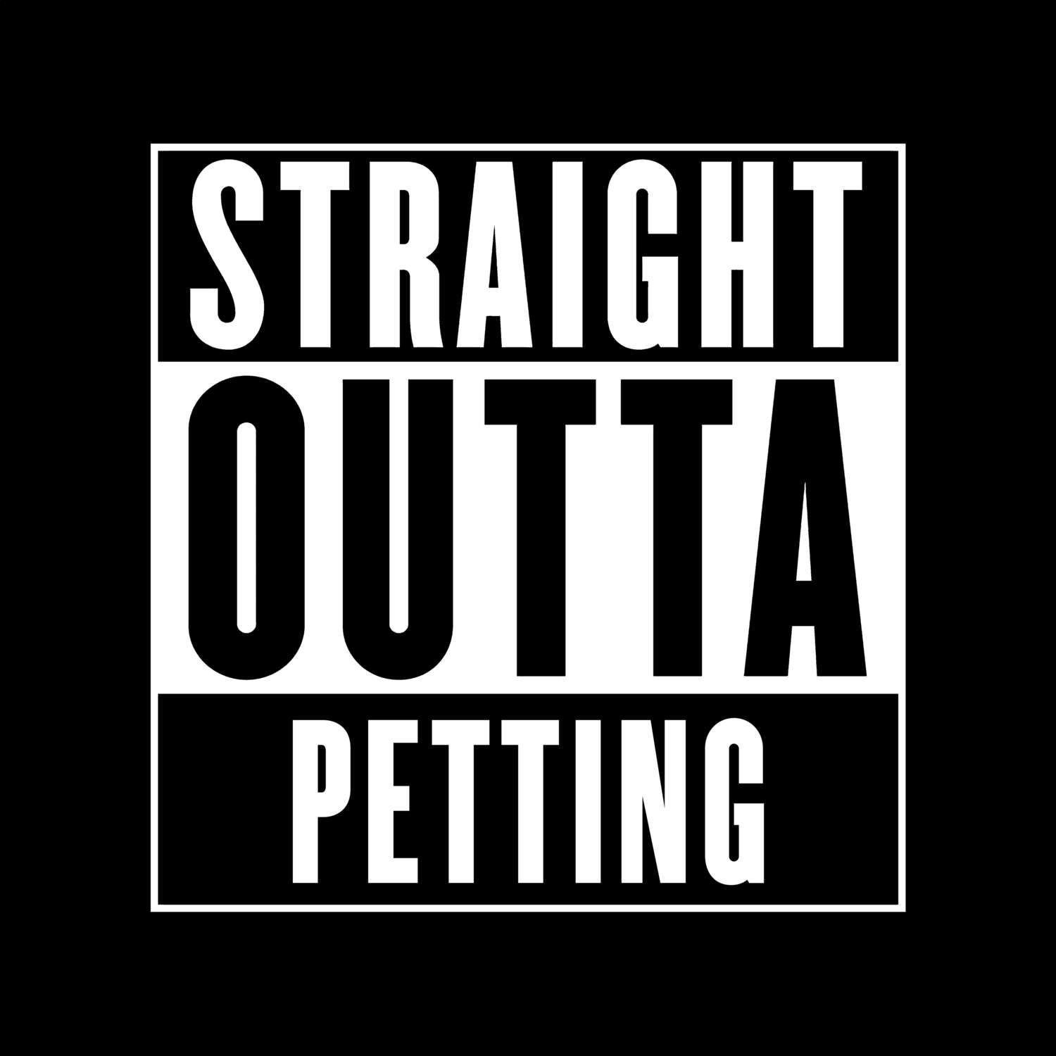 Petting T-Shirt »Straight Outta«