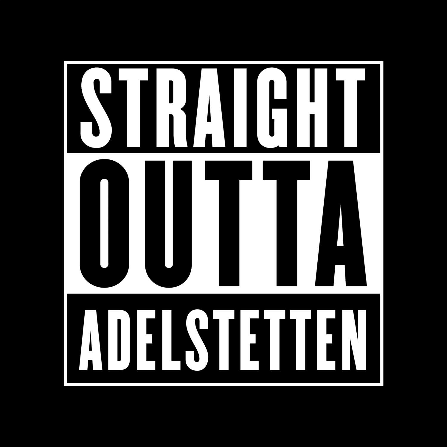 Adelstetten T-Shirt »Straight Outta«