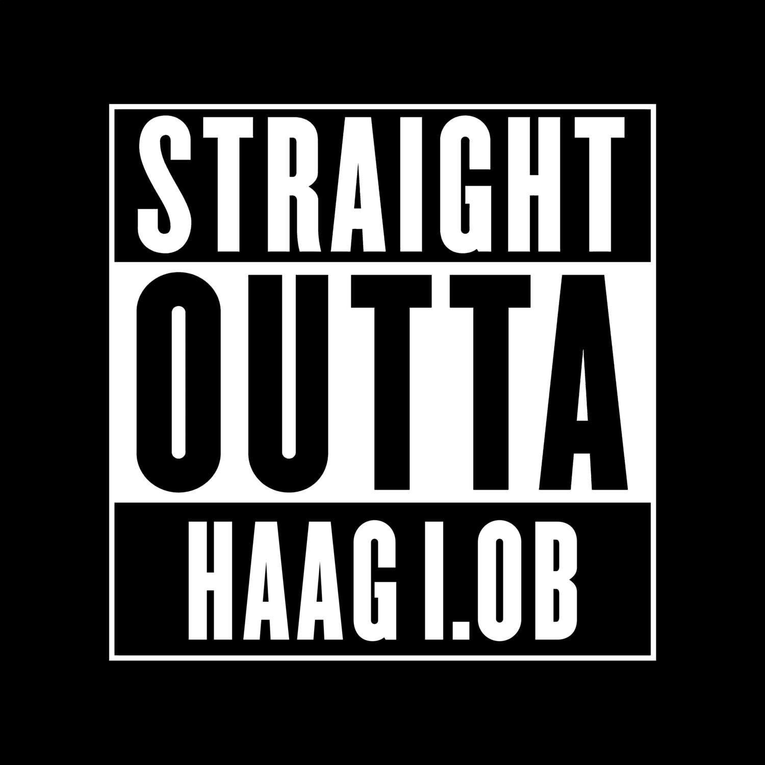 Haag i.OB T-Shirt »Straight Outta«