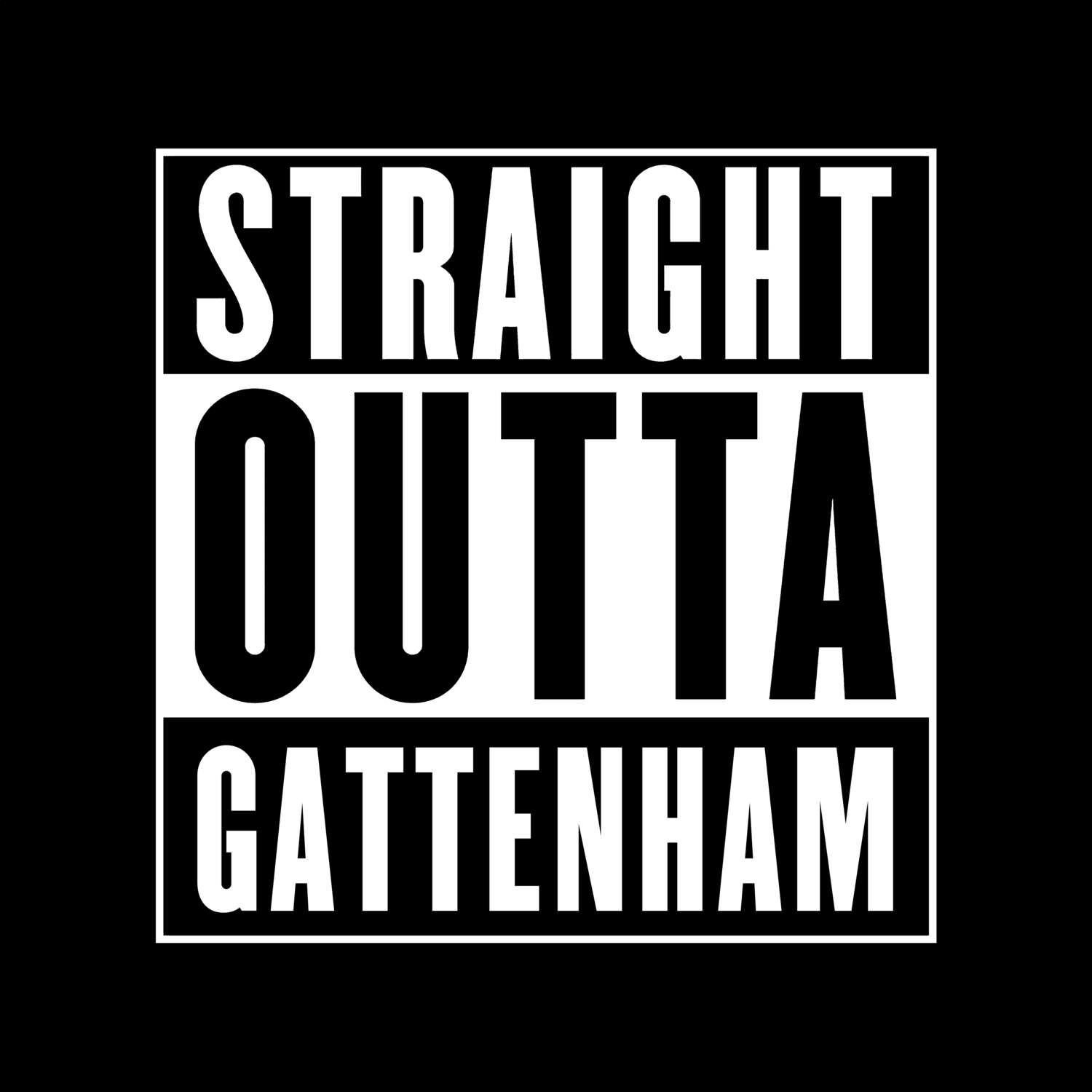 Gattenham T-Shirt »Straight Outta«