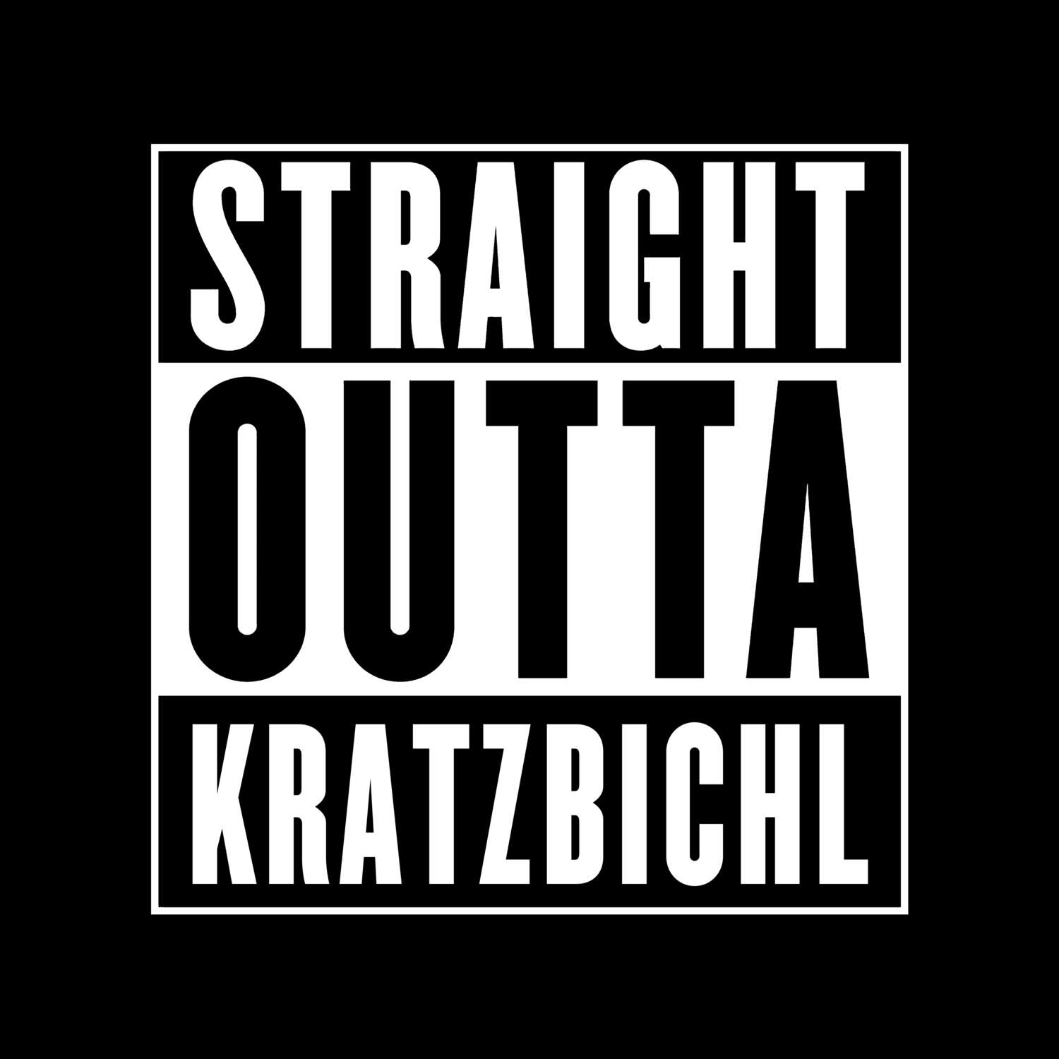 Kratzbichl T-Shirt »Straight Outta«