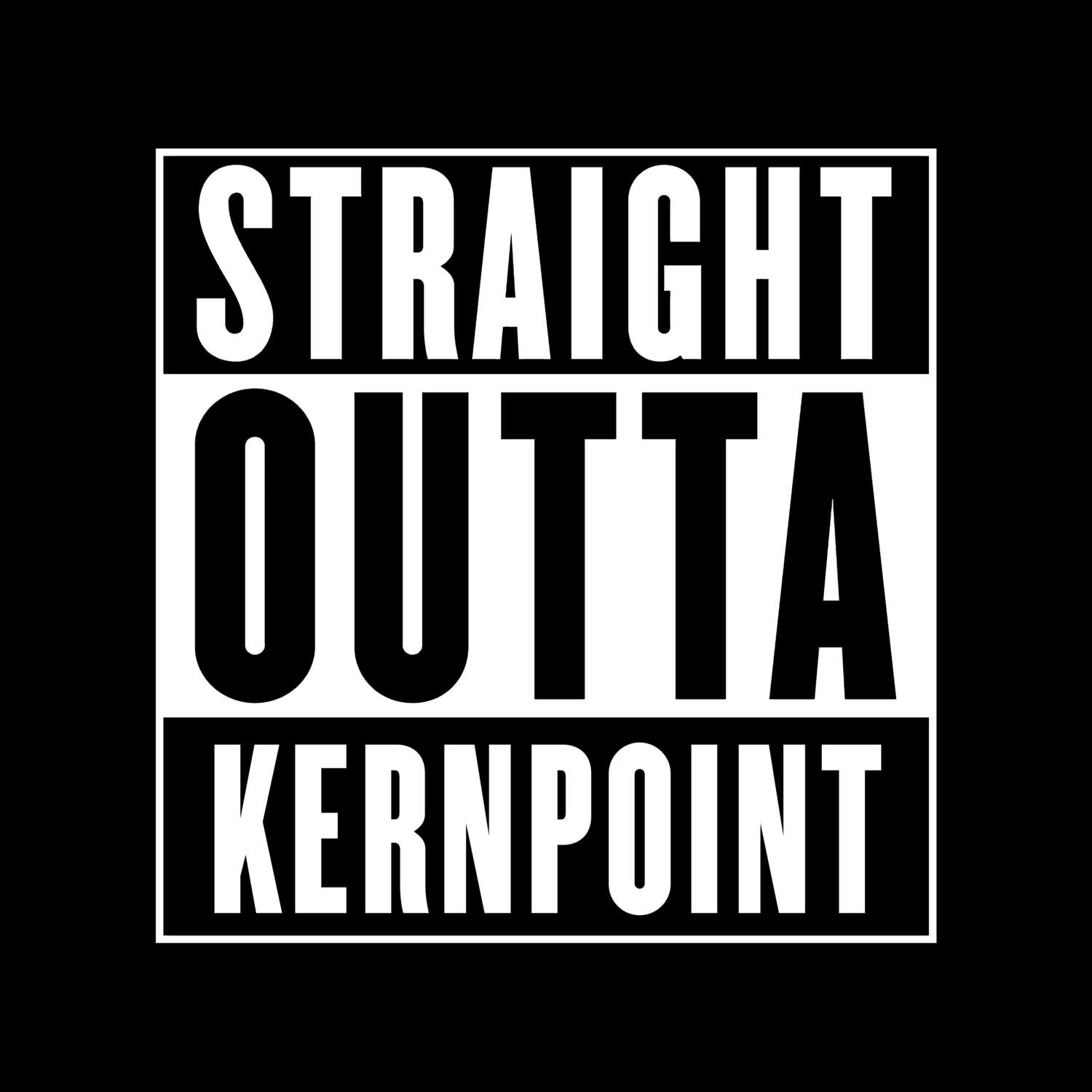 Kernpoint T-Shirt »Straight Outta«
