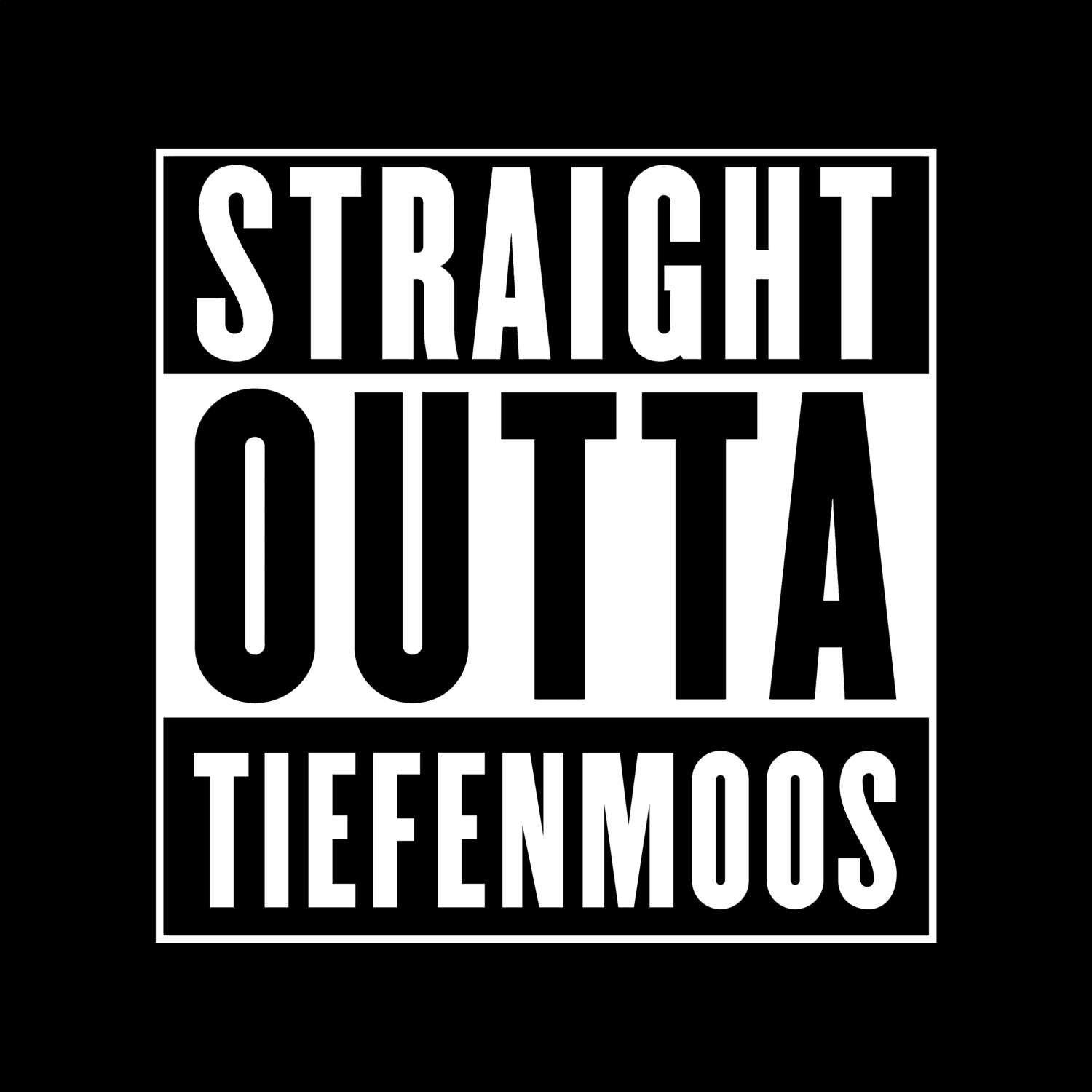 Tiefenmoos T-Shirt »Straight Outta«