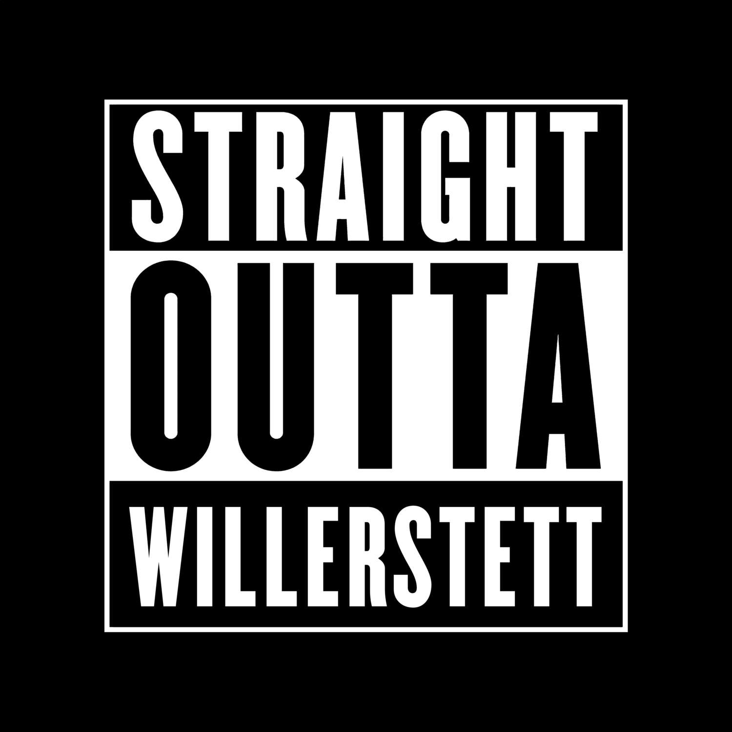 Willerstett T-Shirt »Straight Outta«