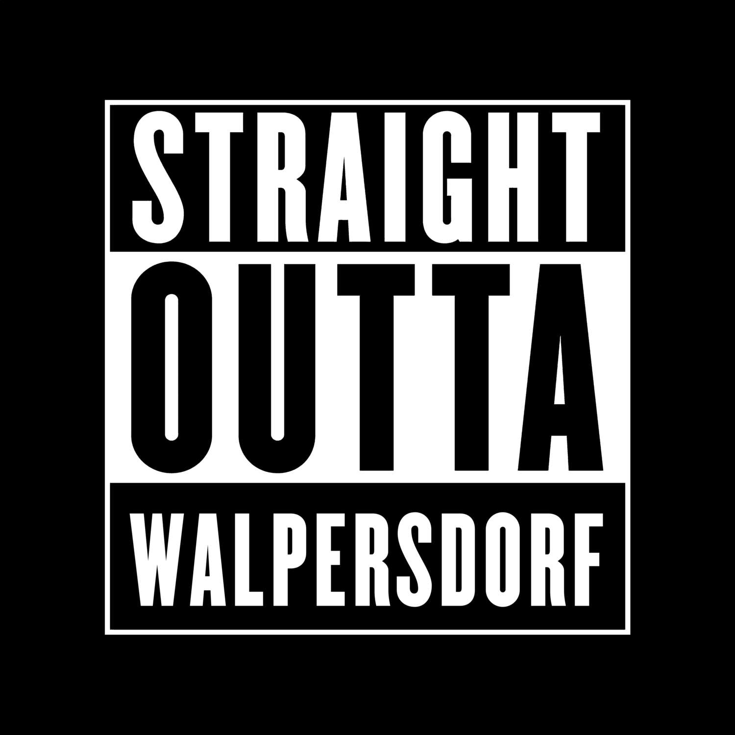 Walpersdorf T-Shirt »Straight Outta«