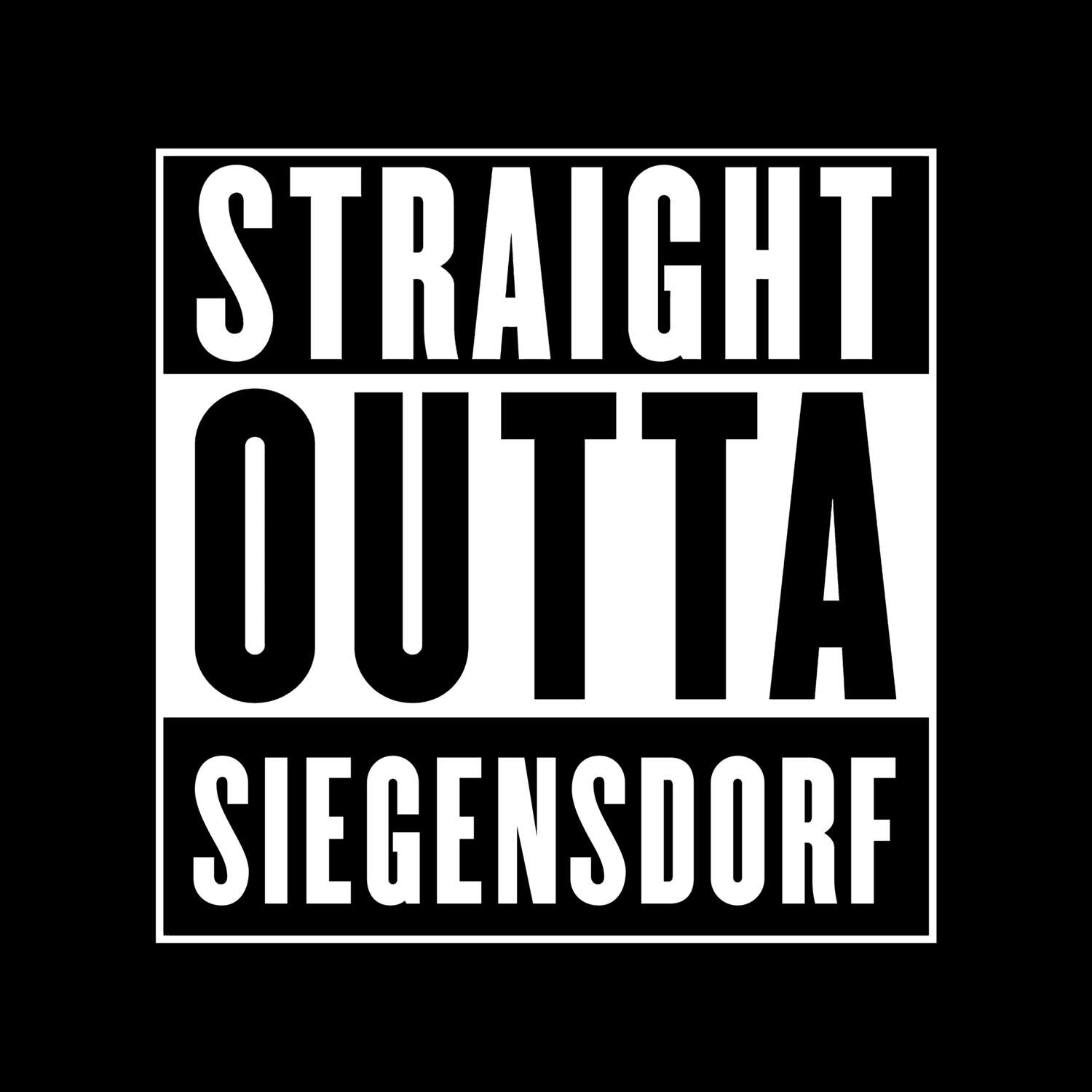 Siegensdorf T-Shirt »Straight Outta«