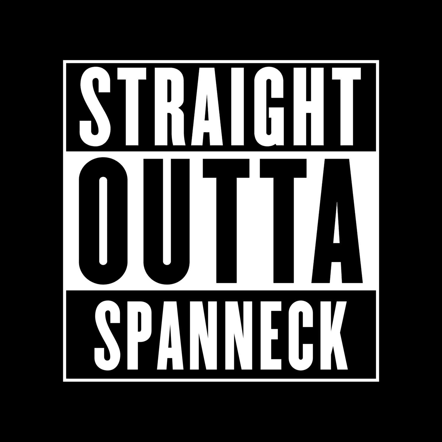 Spanneck T-Shirt »Straight Outta«